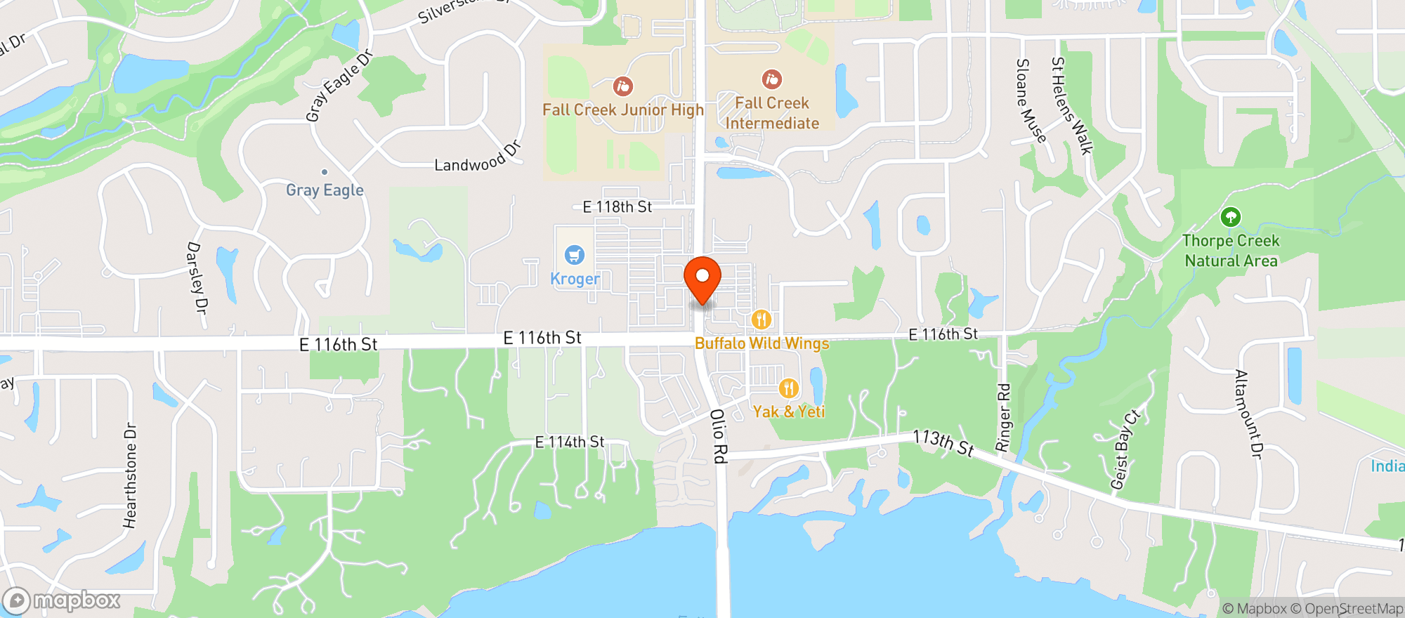 Map showing Central (021) - 00869 - 116Th Olio Road