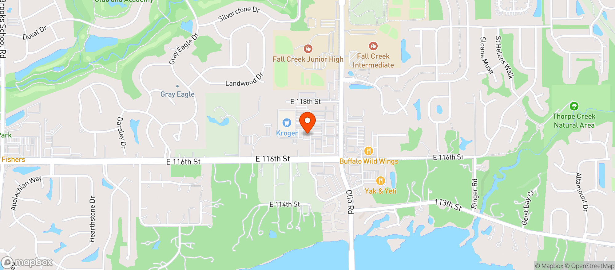 Map showing MURPHYS NEIGHBORHOOD PUB & GRILL