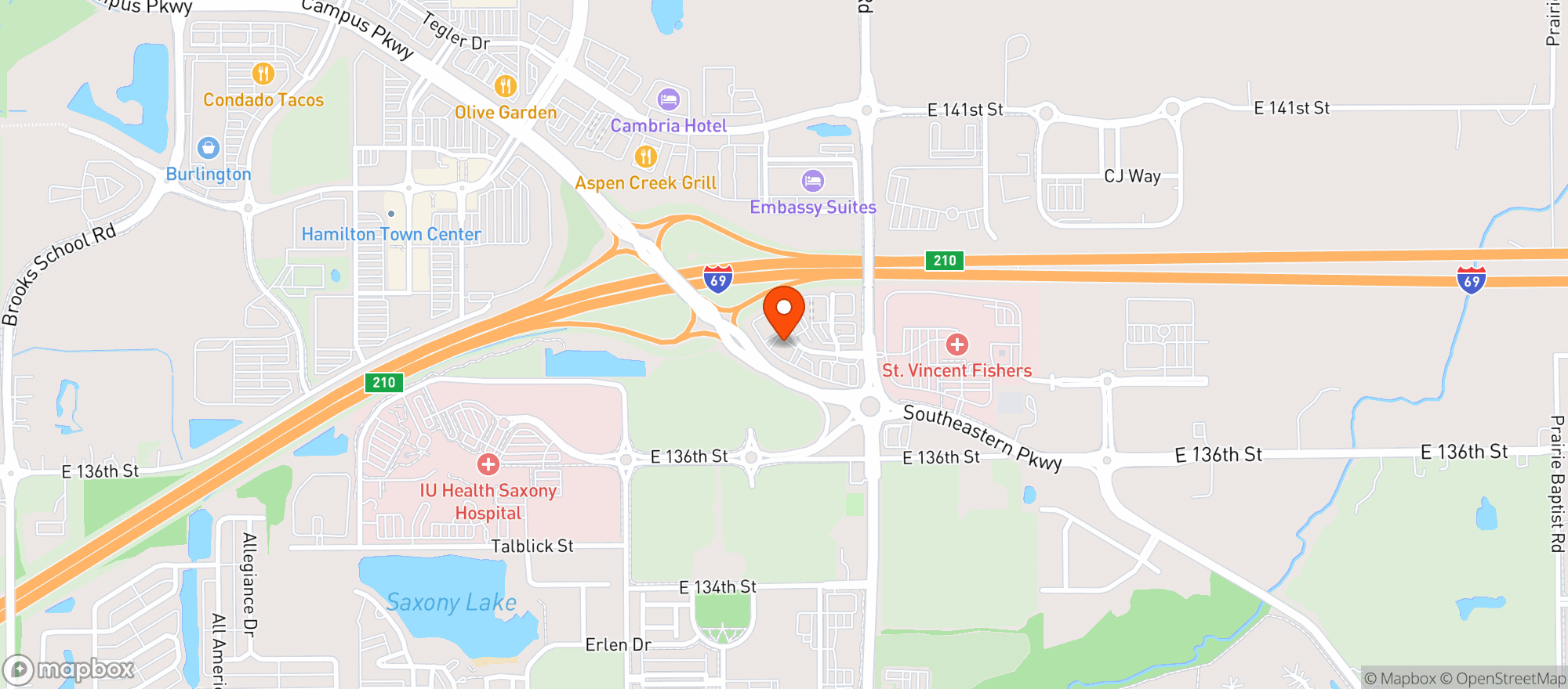 Map showing Crown Liquors #15>clsd
