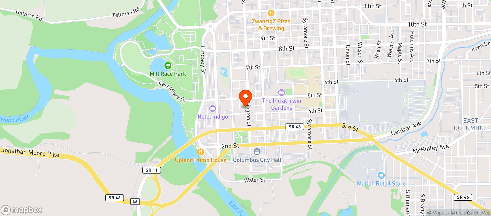 Map showing Swine & Dine dba Bespoke Events