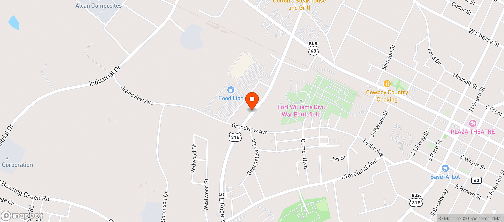 Map showing Food Lion