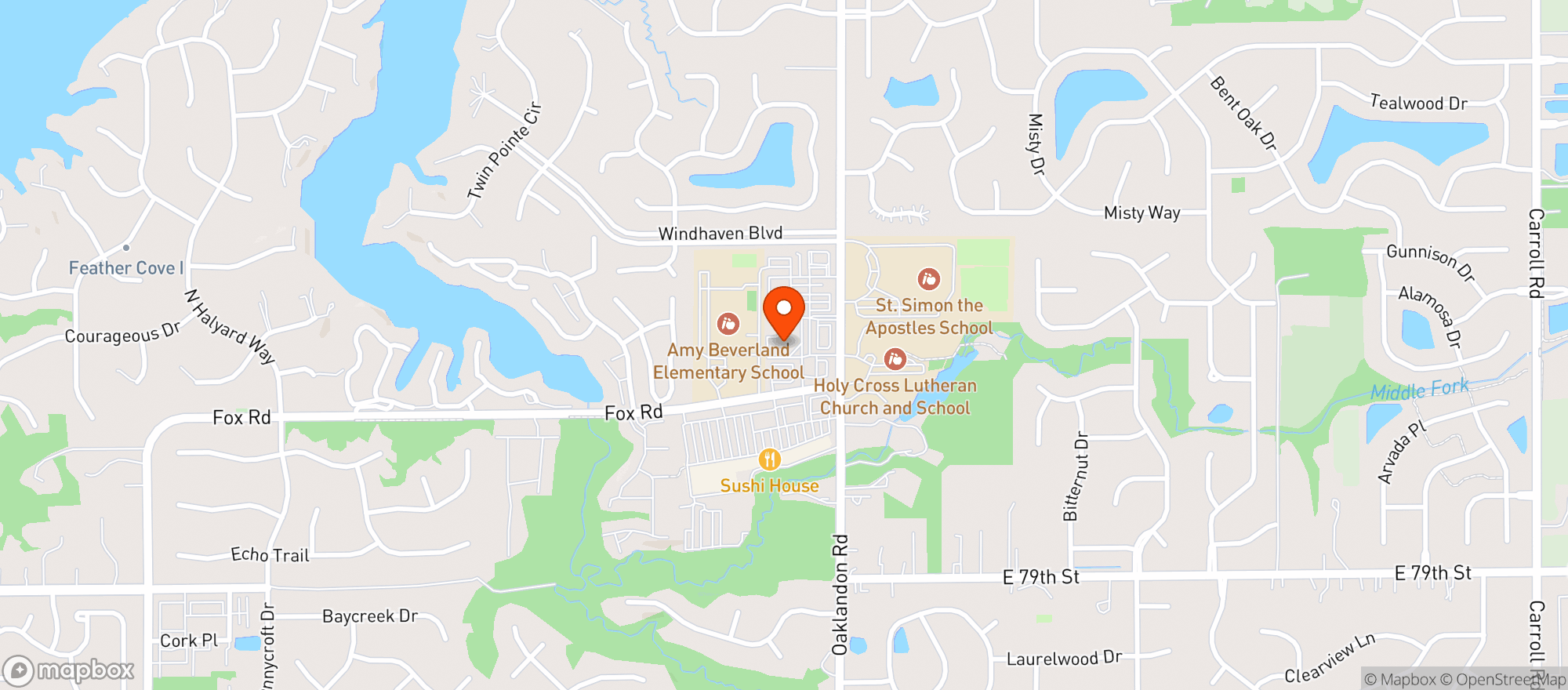 Map showing Liquors At Geist