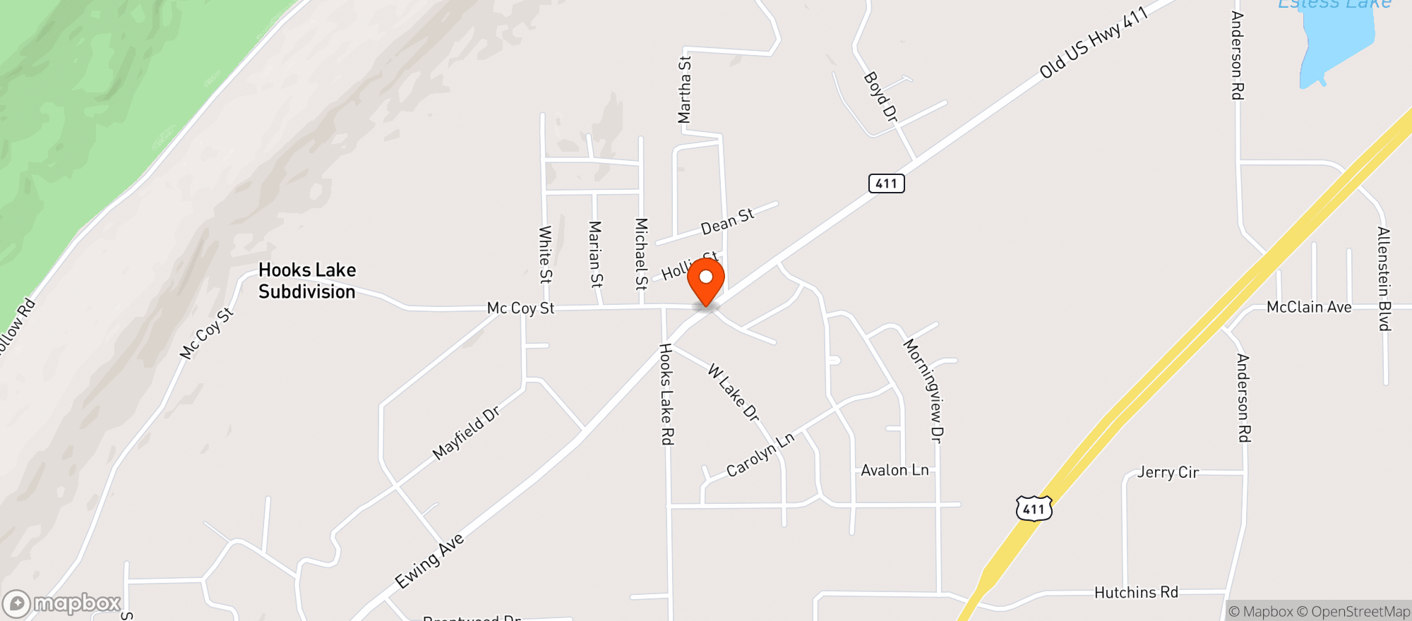 Map showing Discount Food Mart