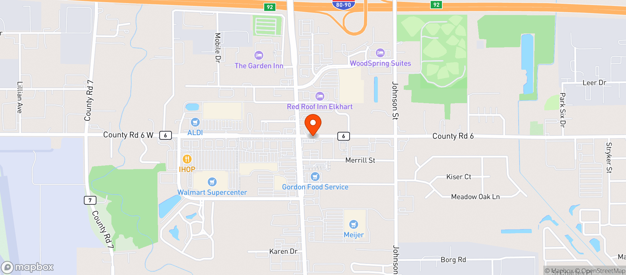 Map showing BRANDED BARREL