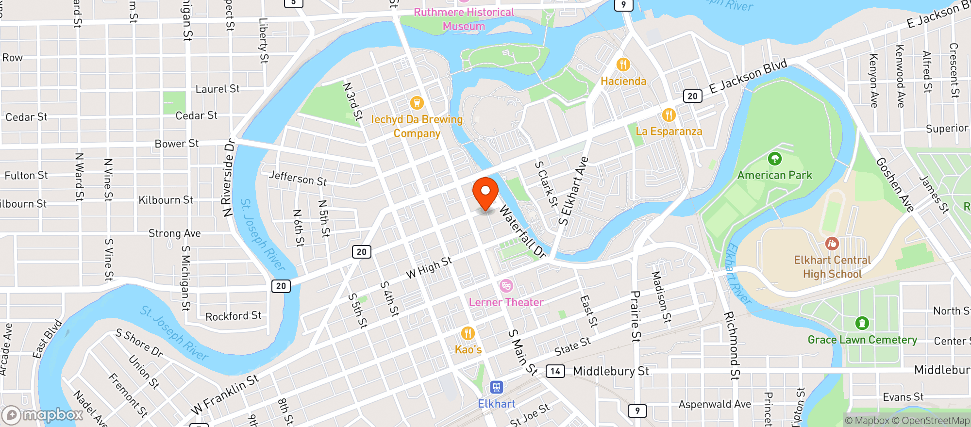 Map showing Ellwoods #32162