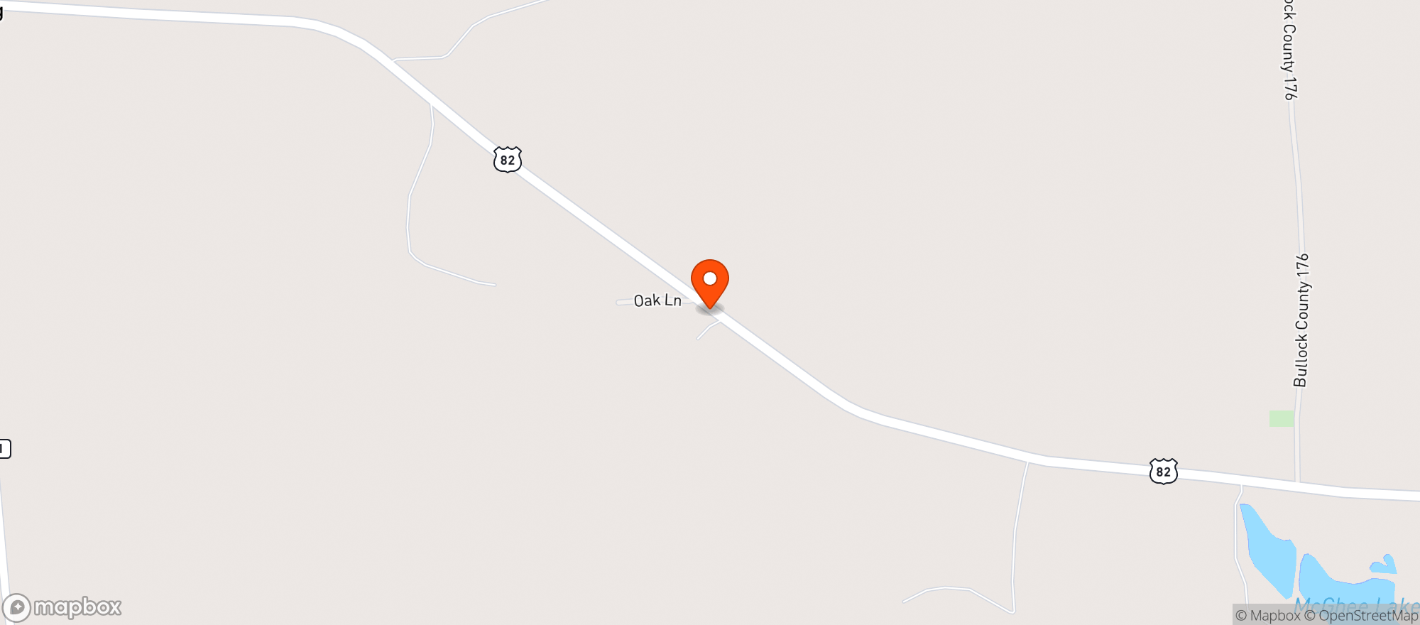 Map showing Morris Quick Mart