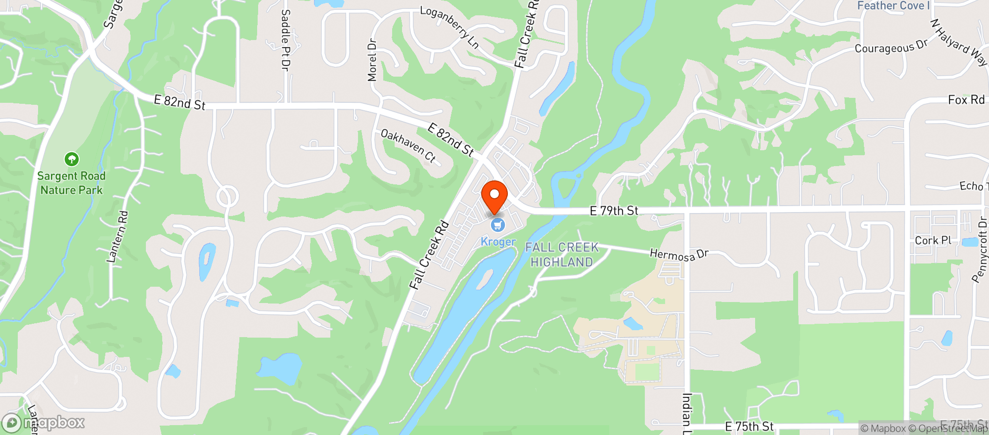 Map showing Kroger