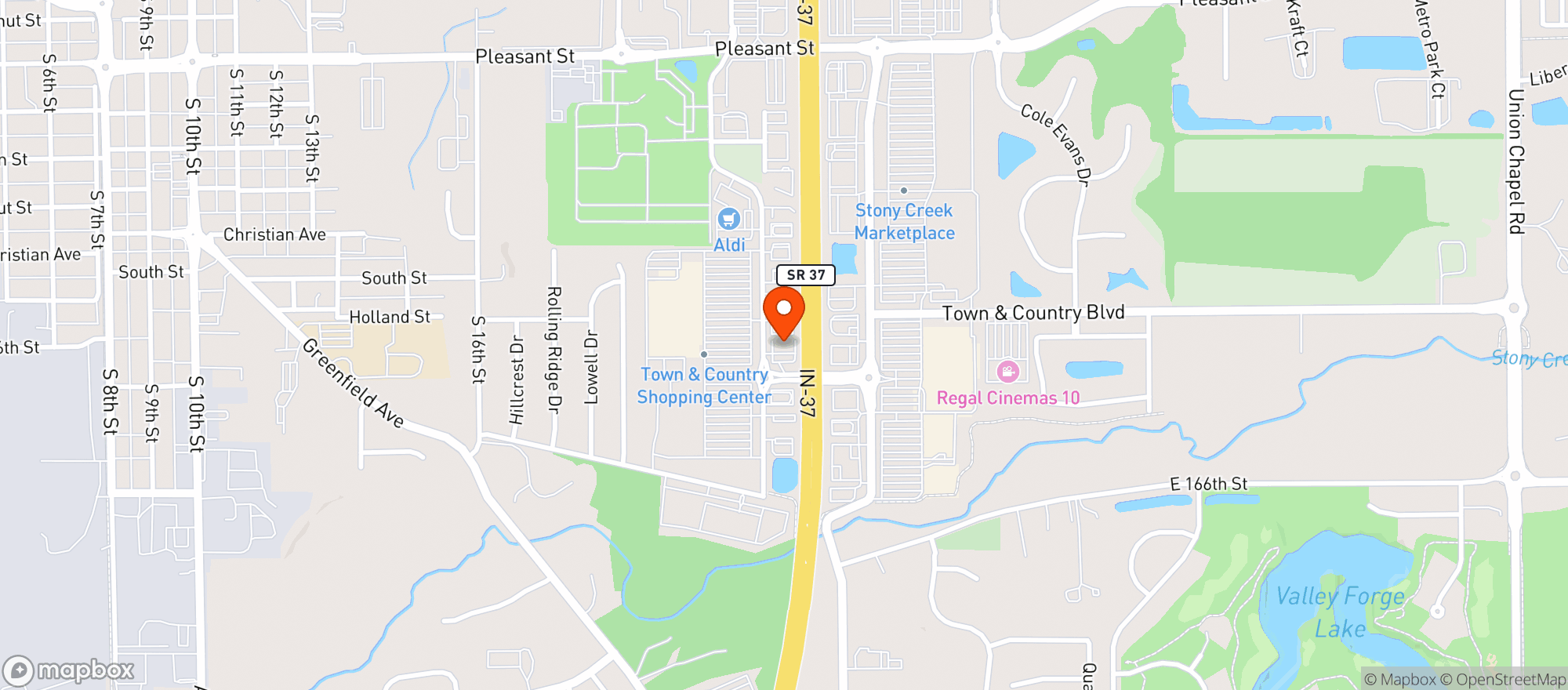 Map showing Get Go #7577