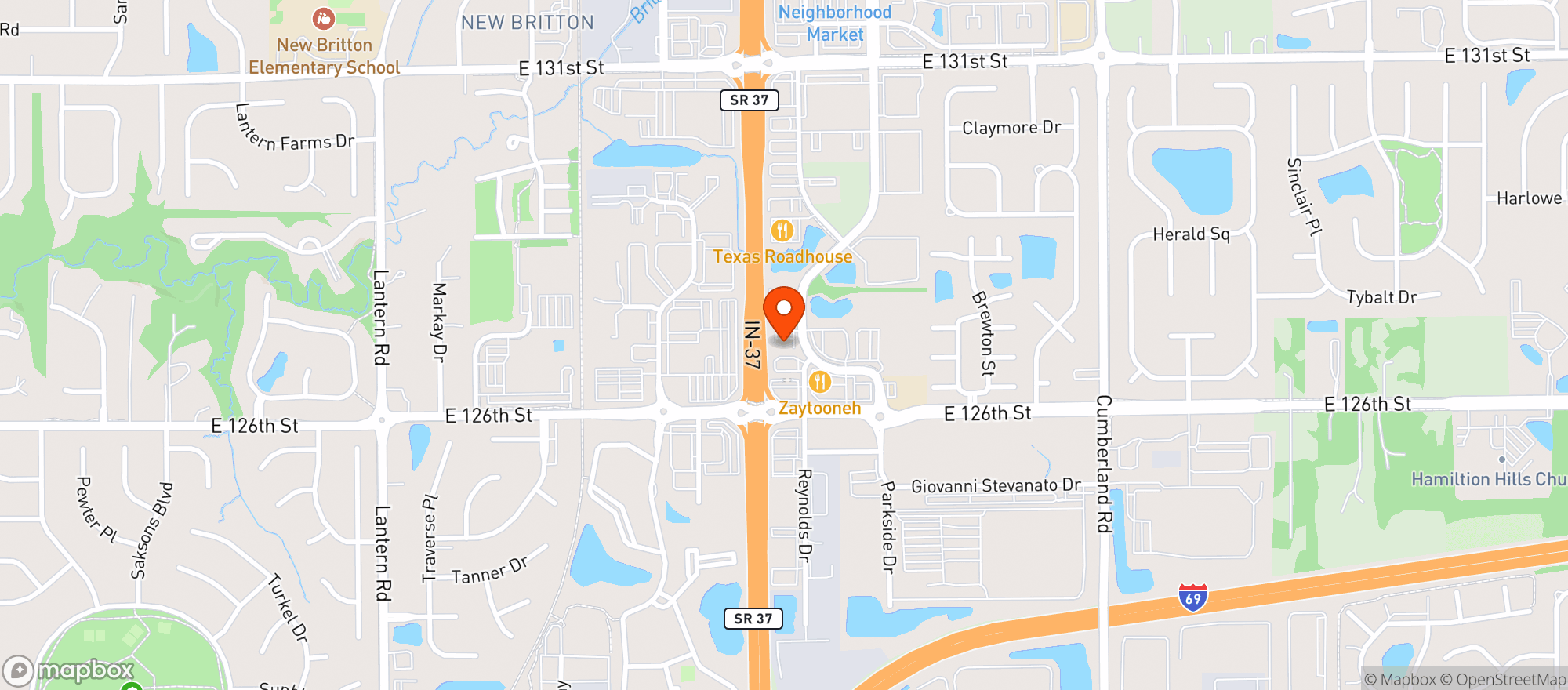 Map showing Big Red Liquors #0224