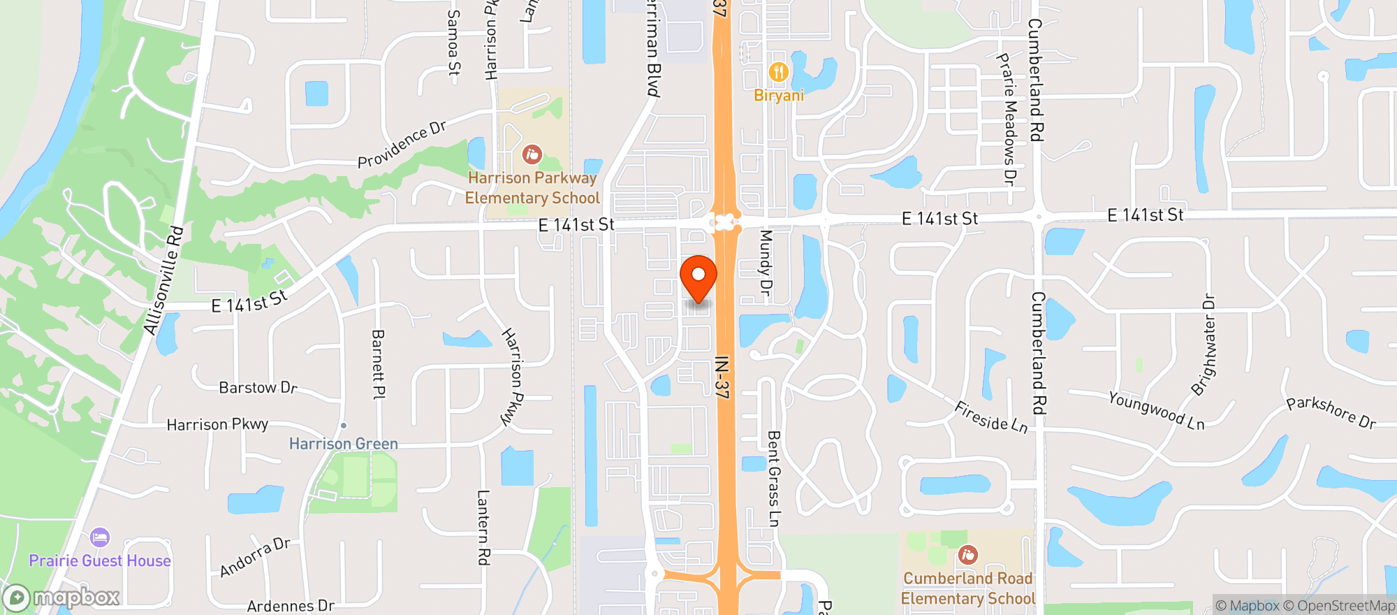 Map showing Buffalo Wild Wings Gril #3225