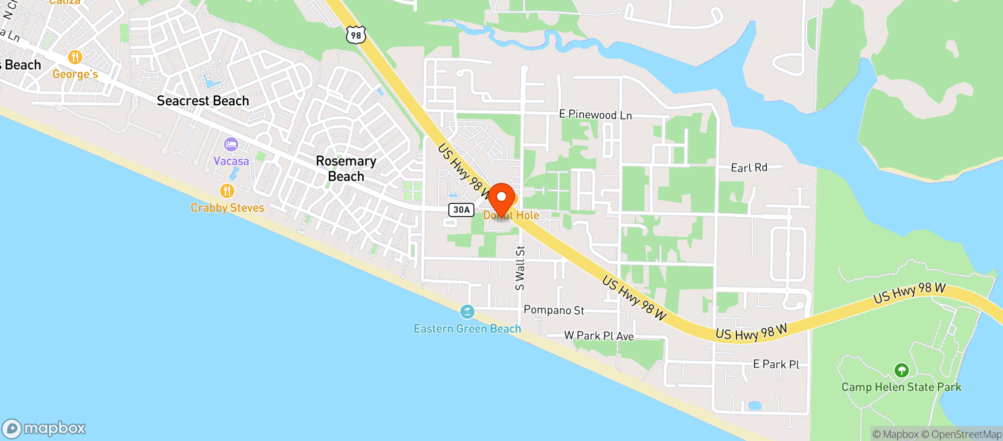 Map showing Buddys Food Mart #2