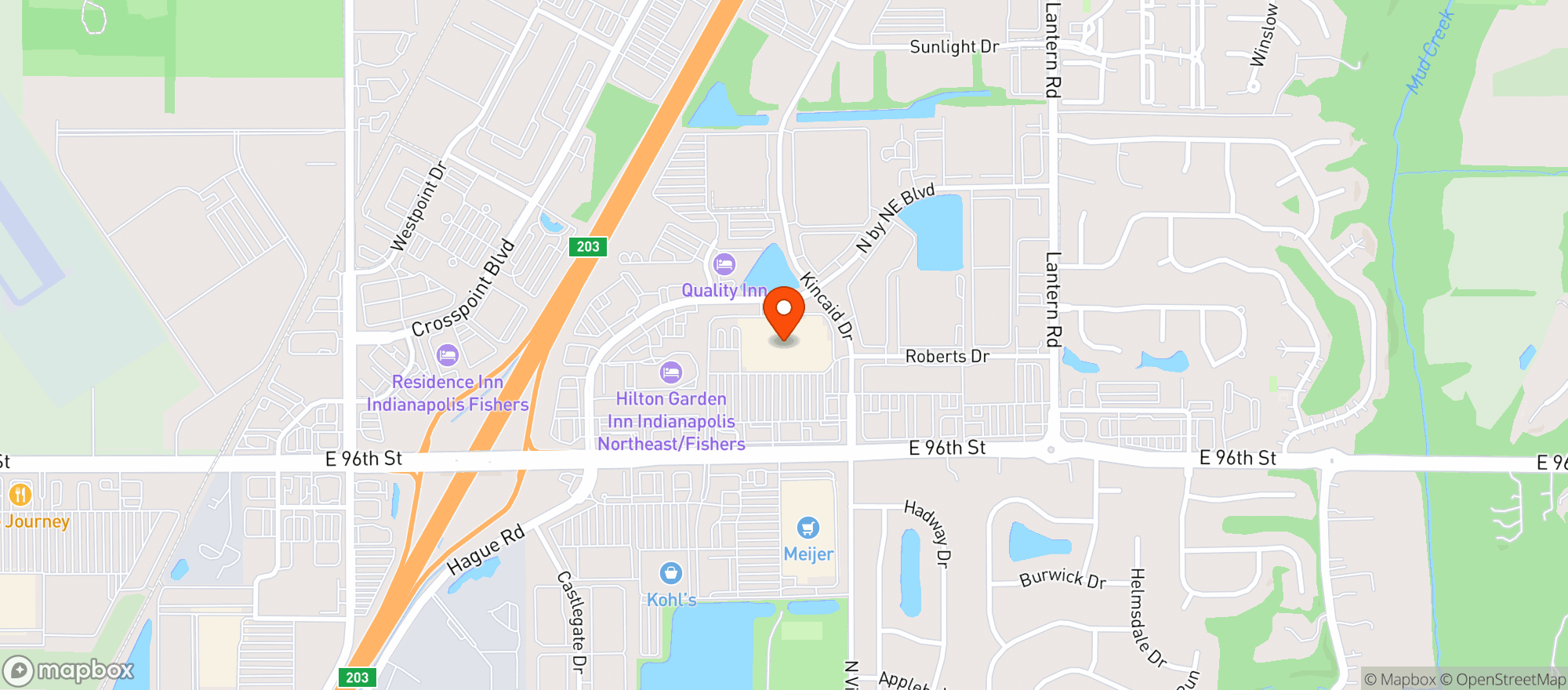Map showing Walmart
