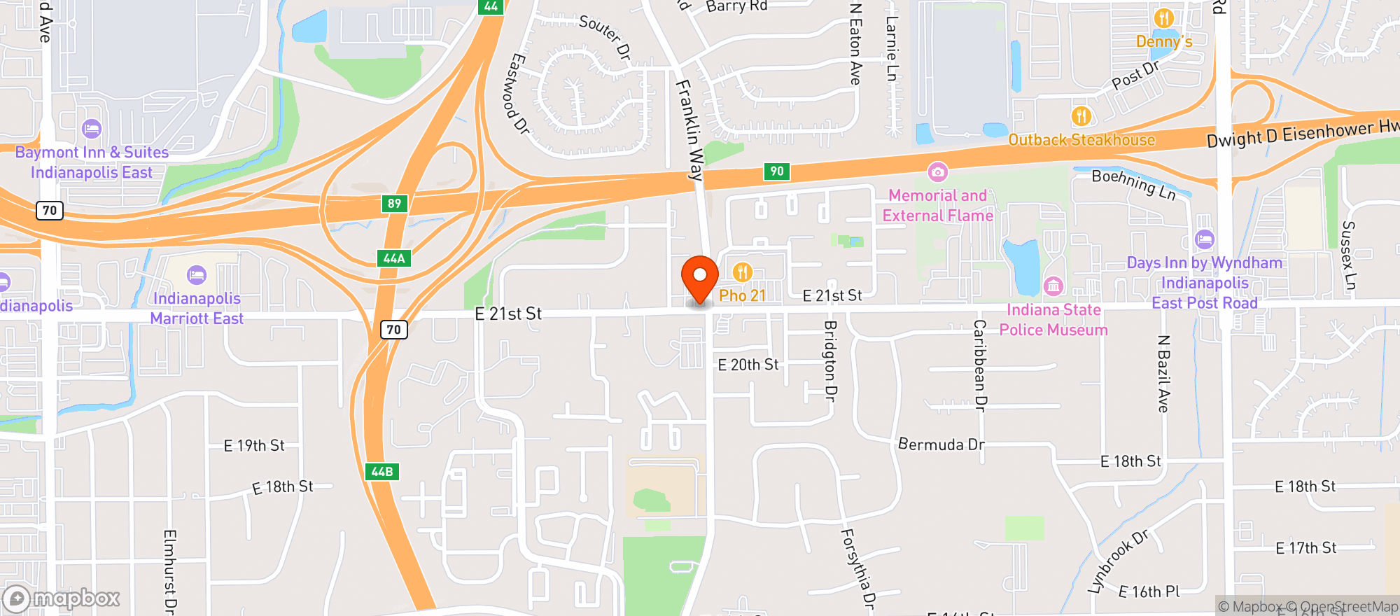 Map showing Speedway Liquors