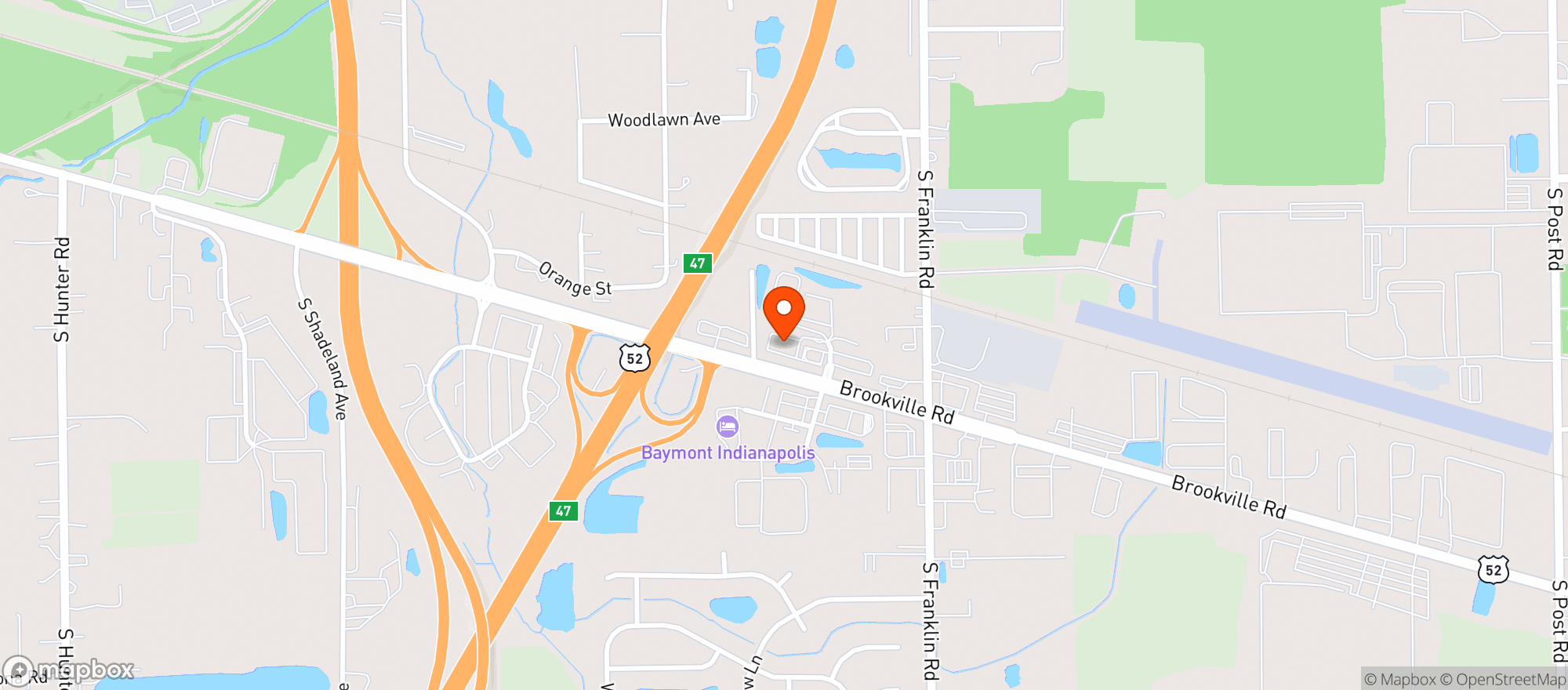 Map showing Bugsys Sports Grill