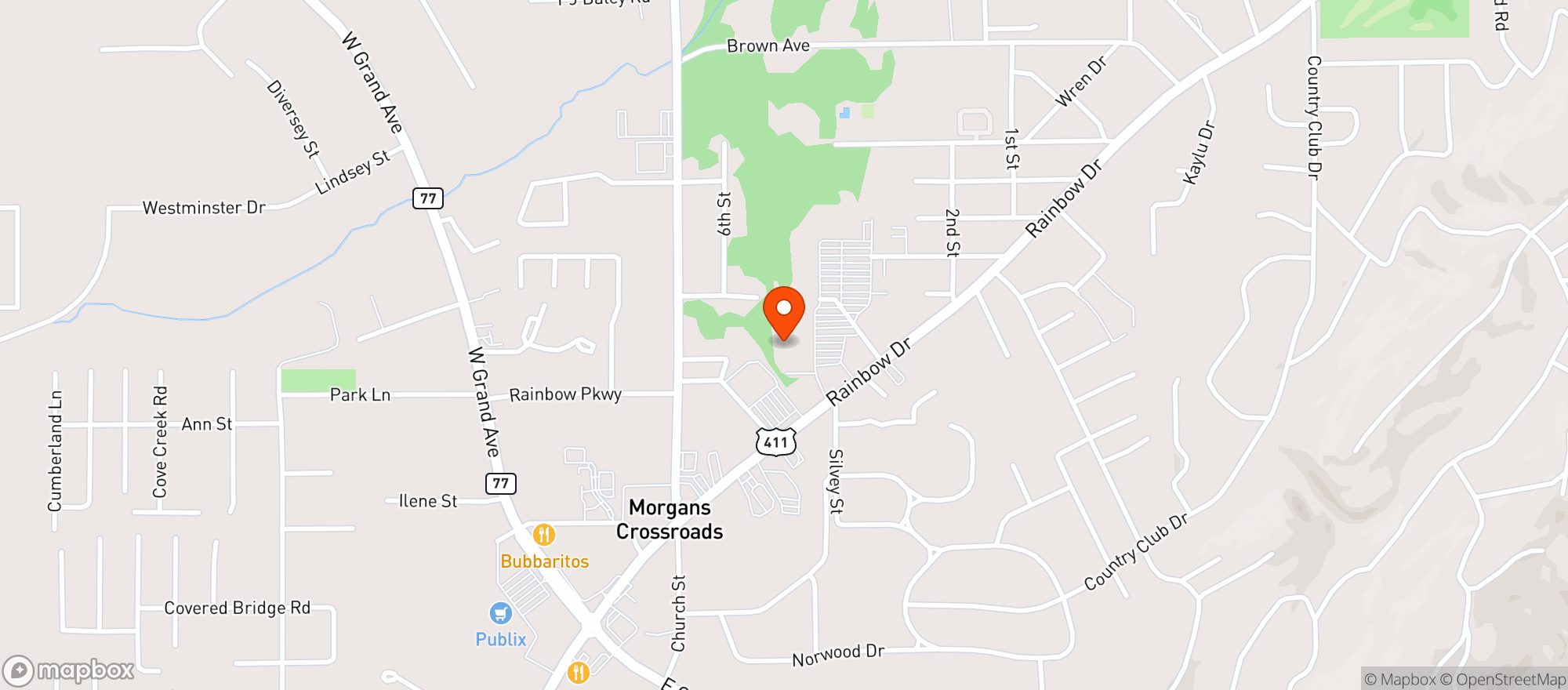 Map showing Gnc