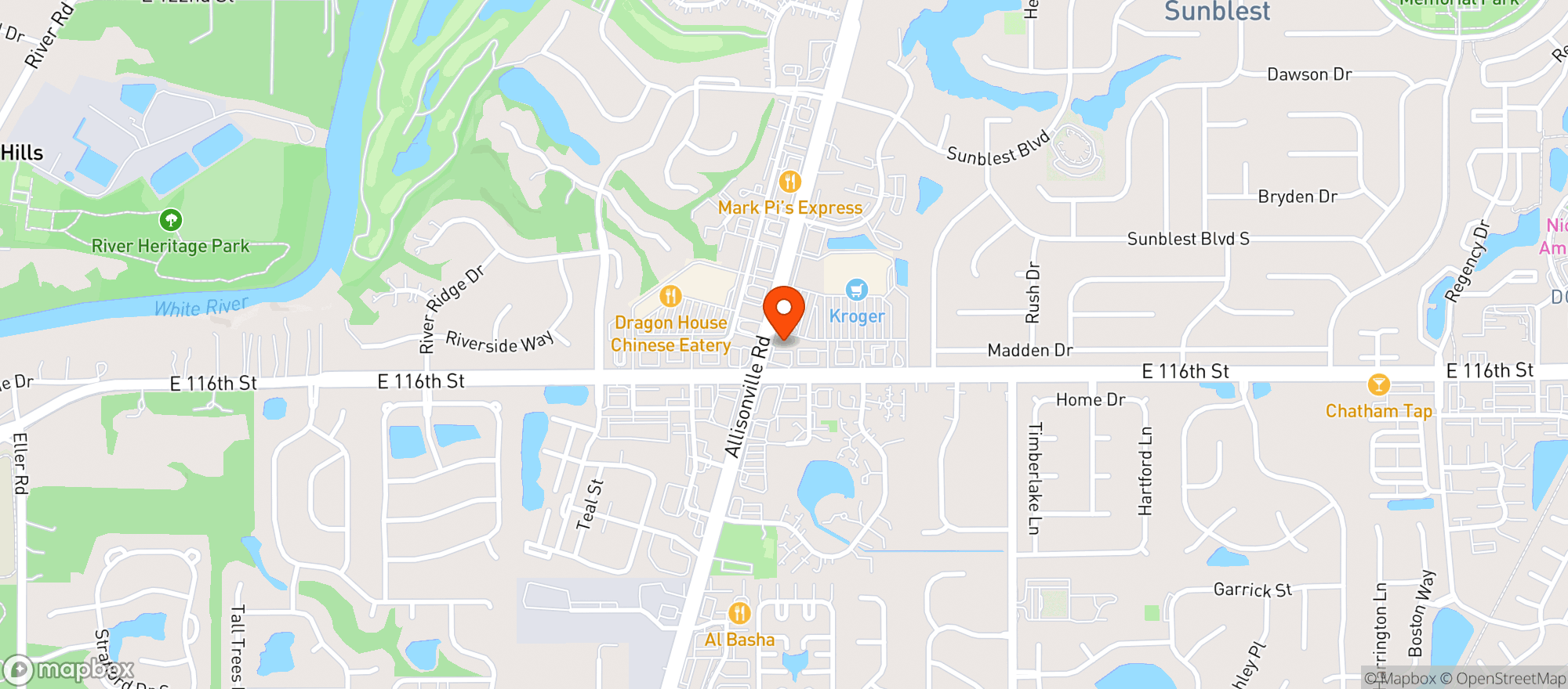 Map showing Circle K #2285