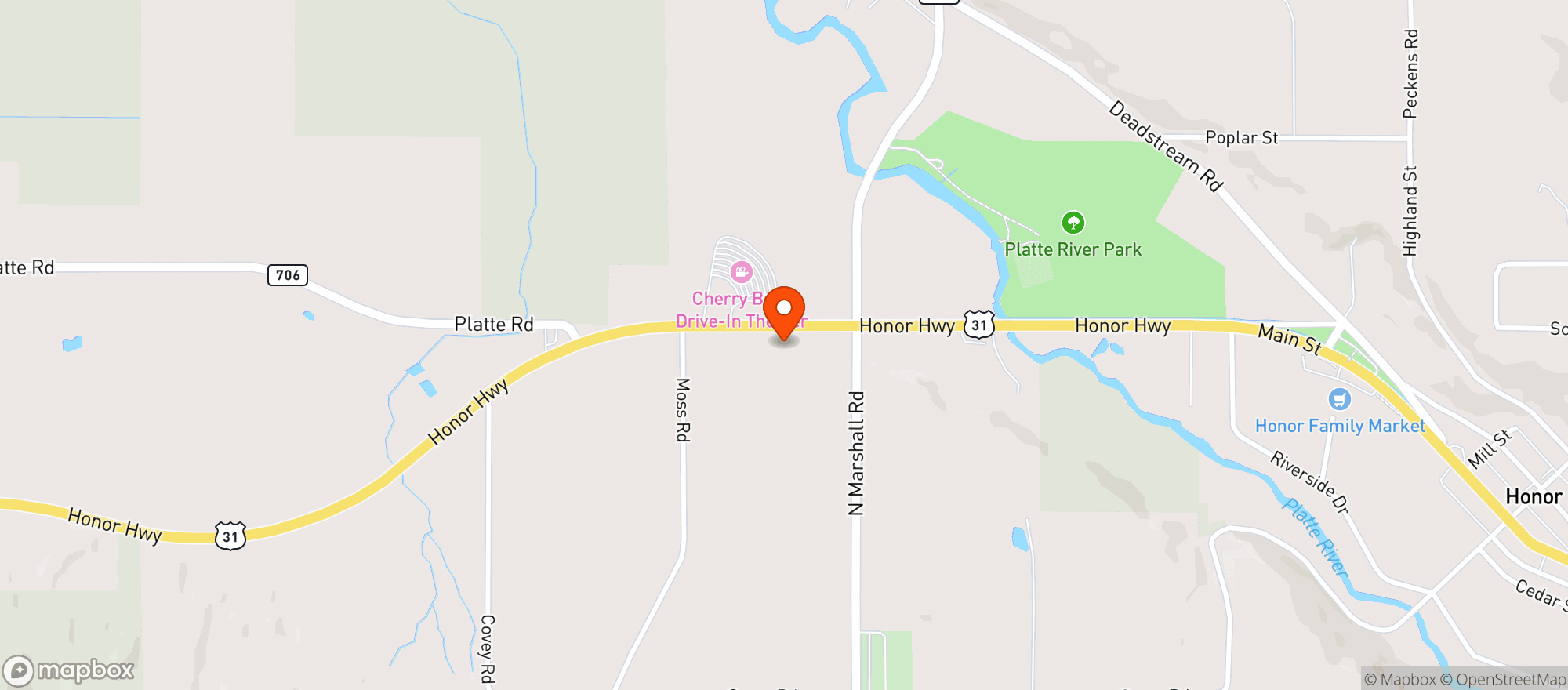 Map showing Lume - Honor