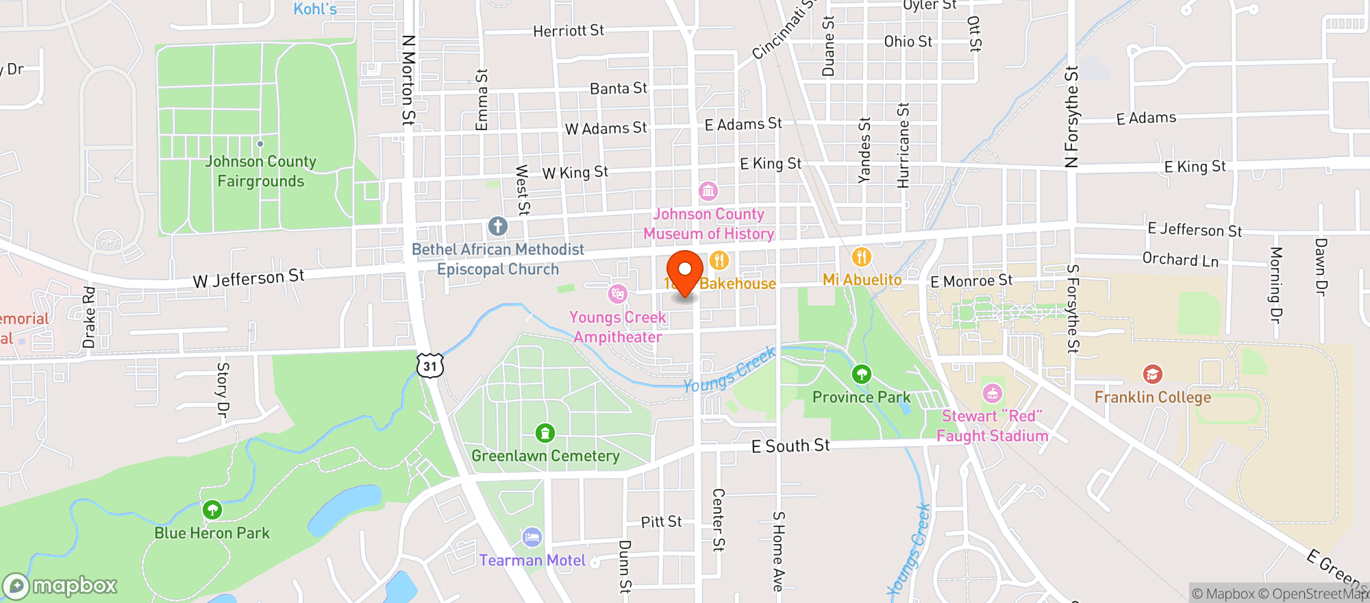 Map showing 10 Pins