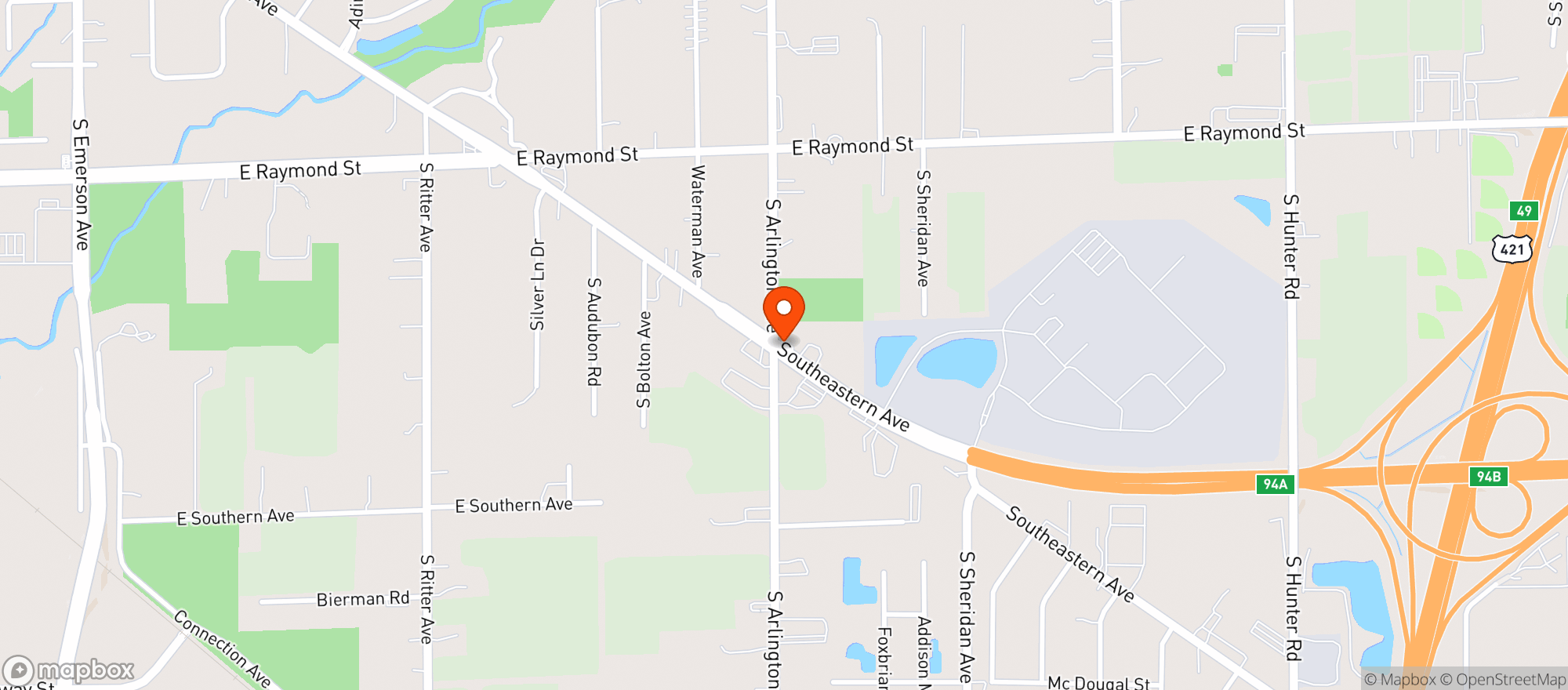 Map showing Liquor Barn