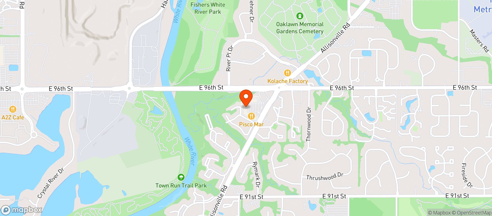Map showing Big Red Liquors #207