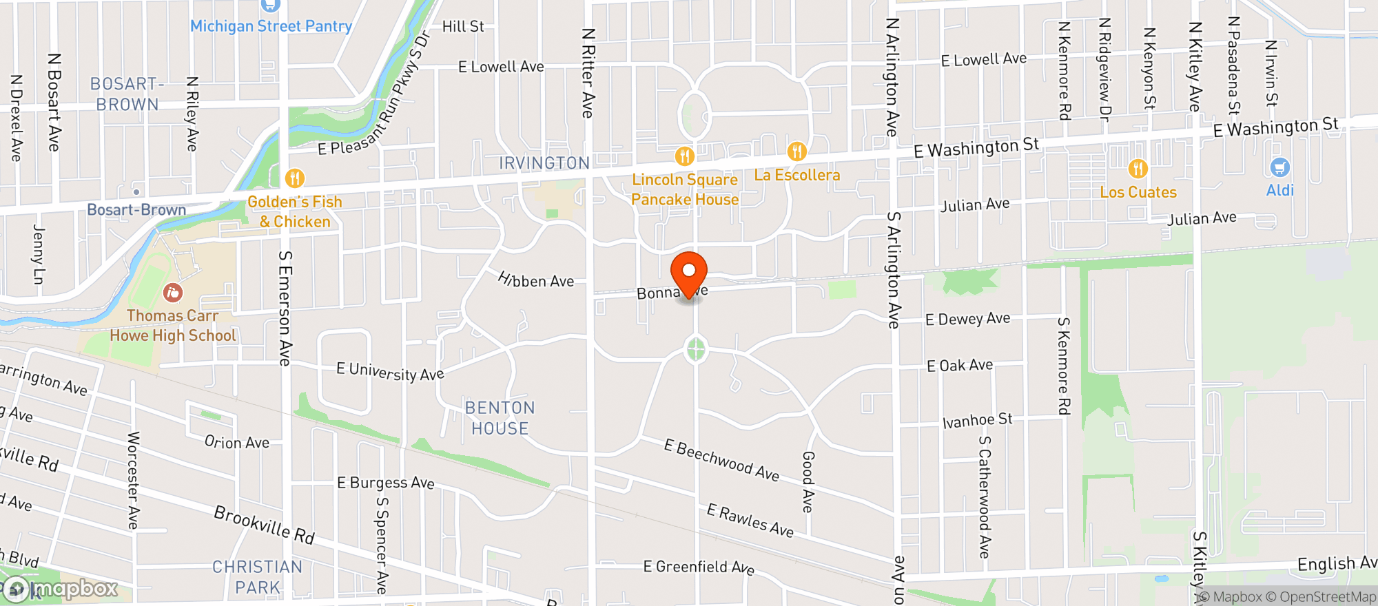 Map showing Snug