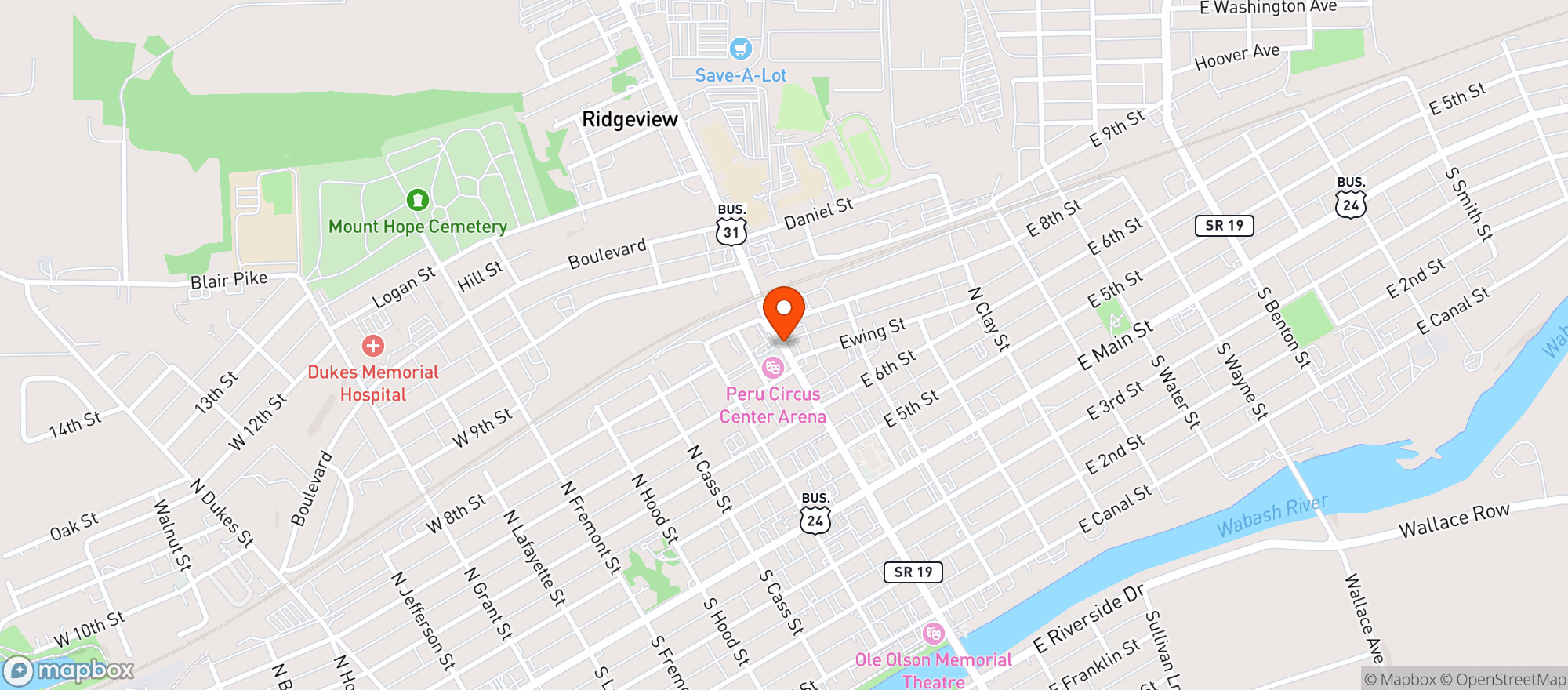 Map showing Broadway Liquor