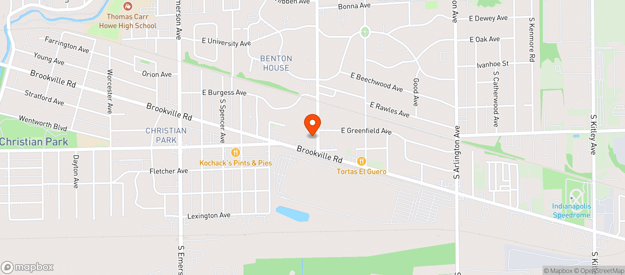 Map showing Wild Child Coffee Co