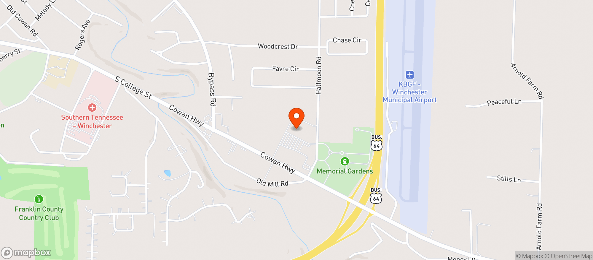 Map showing FOOD CITY