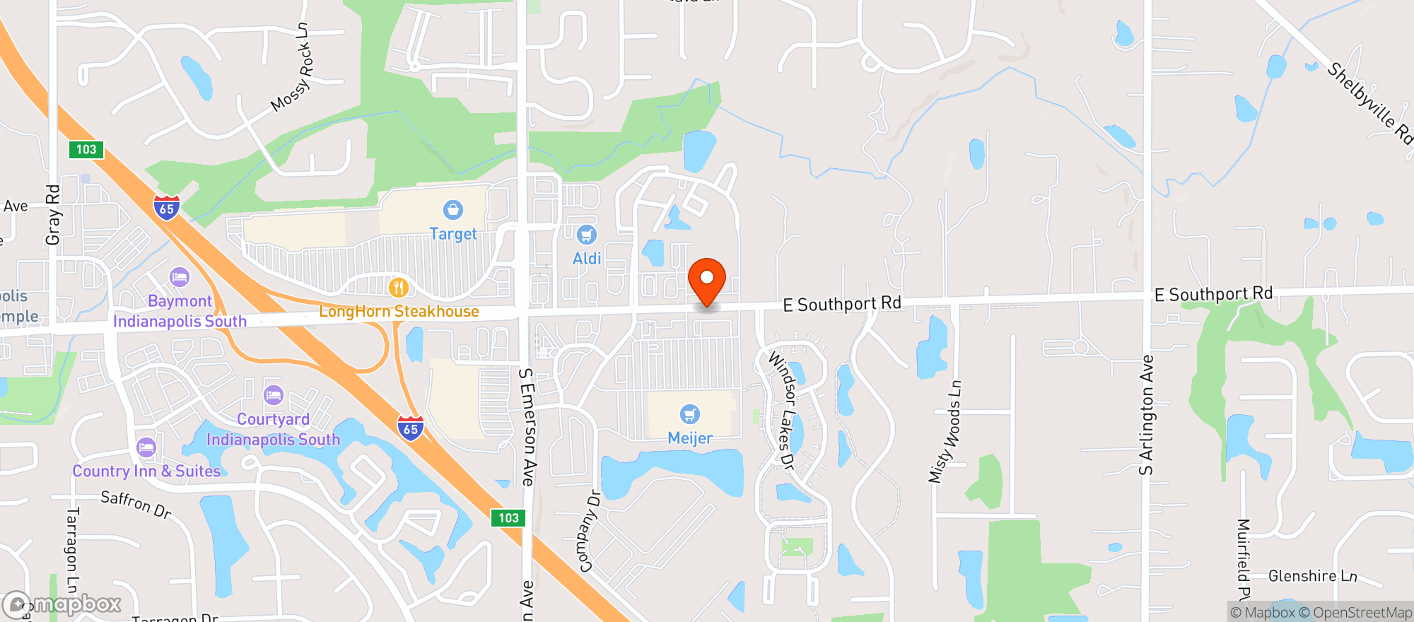 Map showing MEIJER