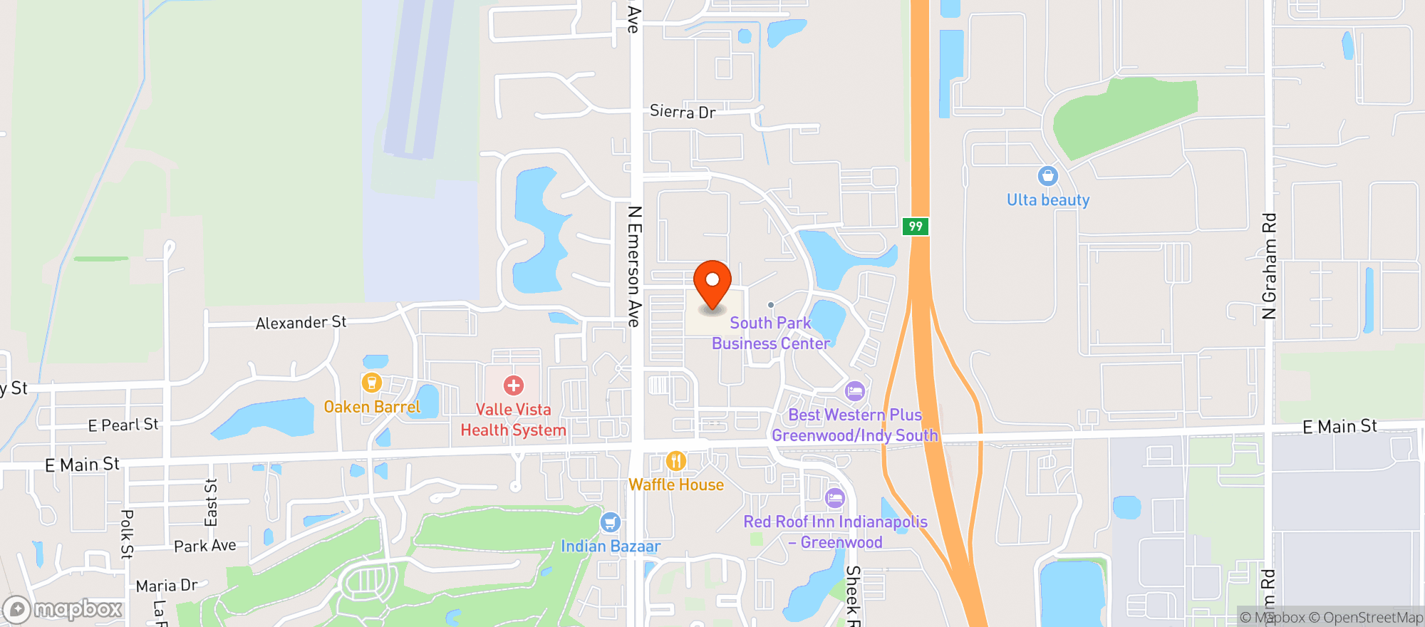 Map showing Sams Club #6325