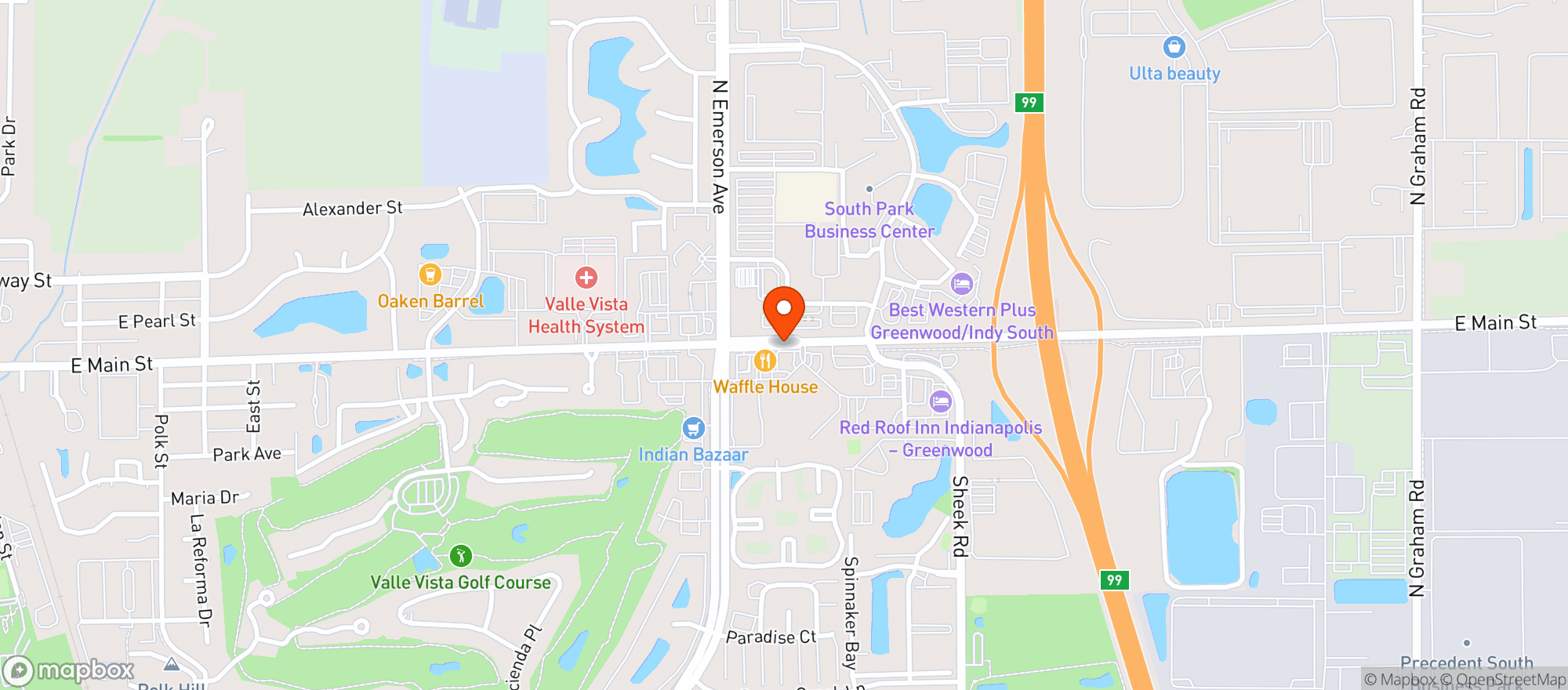 Map showing Superior Discount Liquors