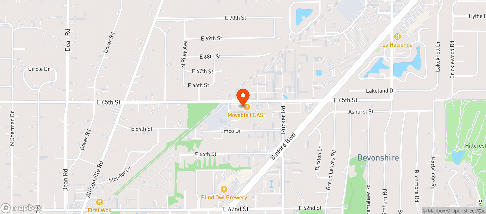 Map showing Bier Brewery