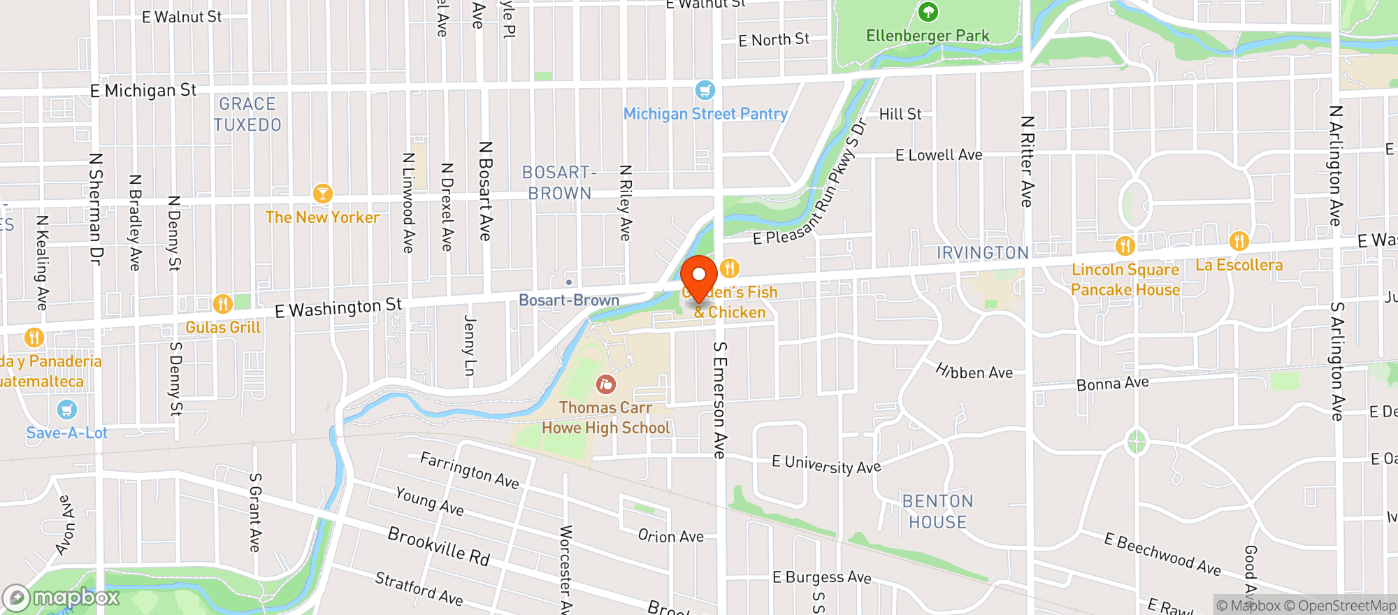 Map showing Getgo #7580