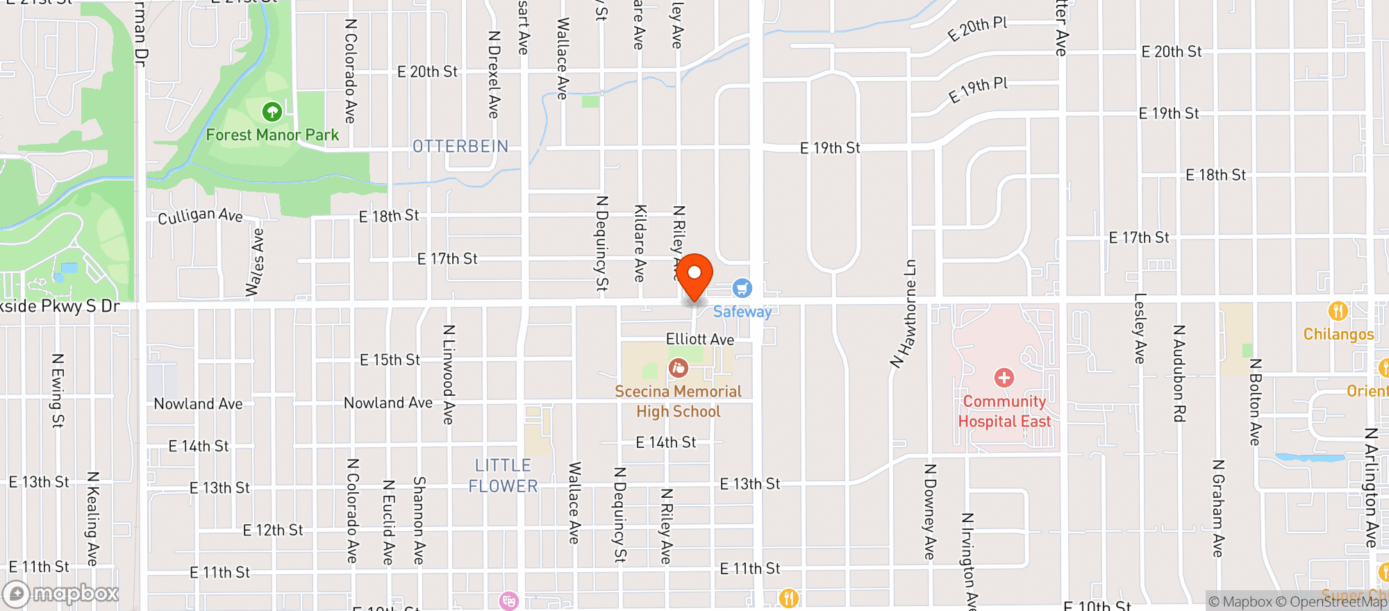 Map showing Speedway Liquors