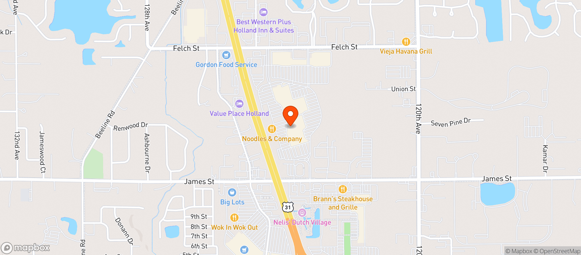 Map showing Gnc