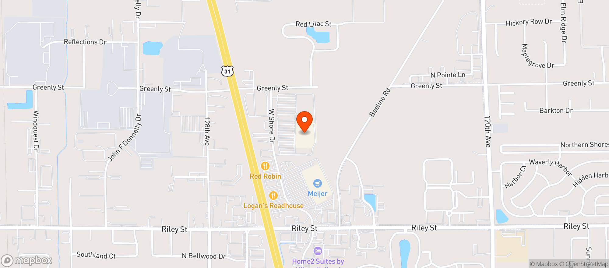Map showing Target