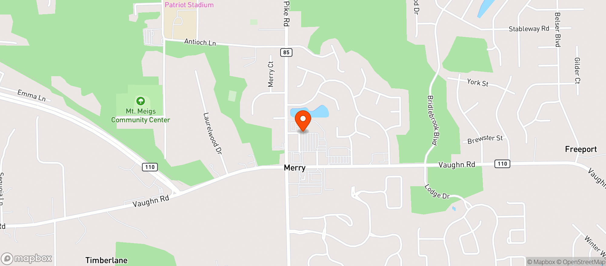 Map showing Publix