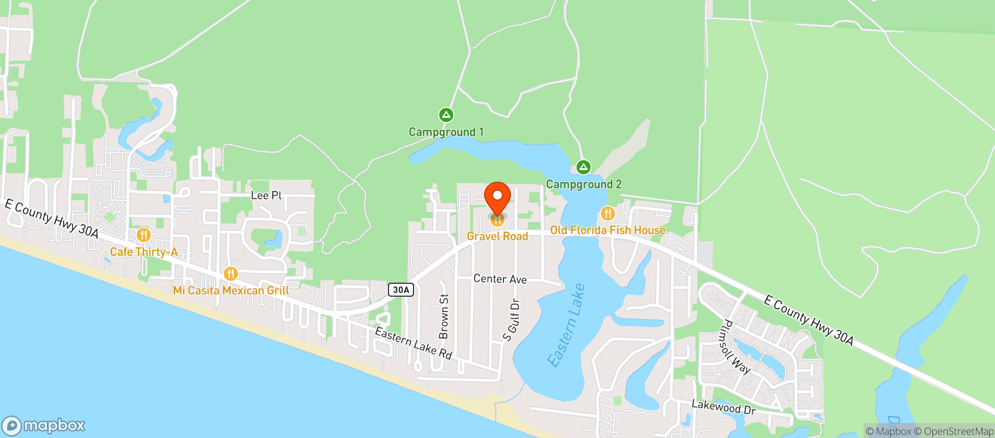 Map showing Steamboat Grill