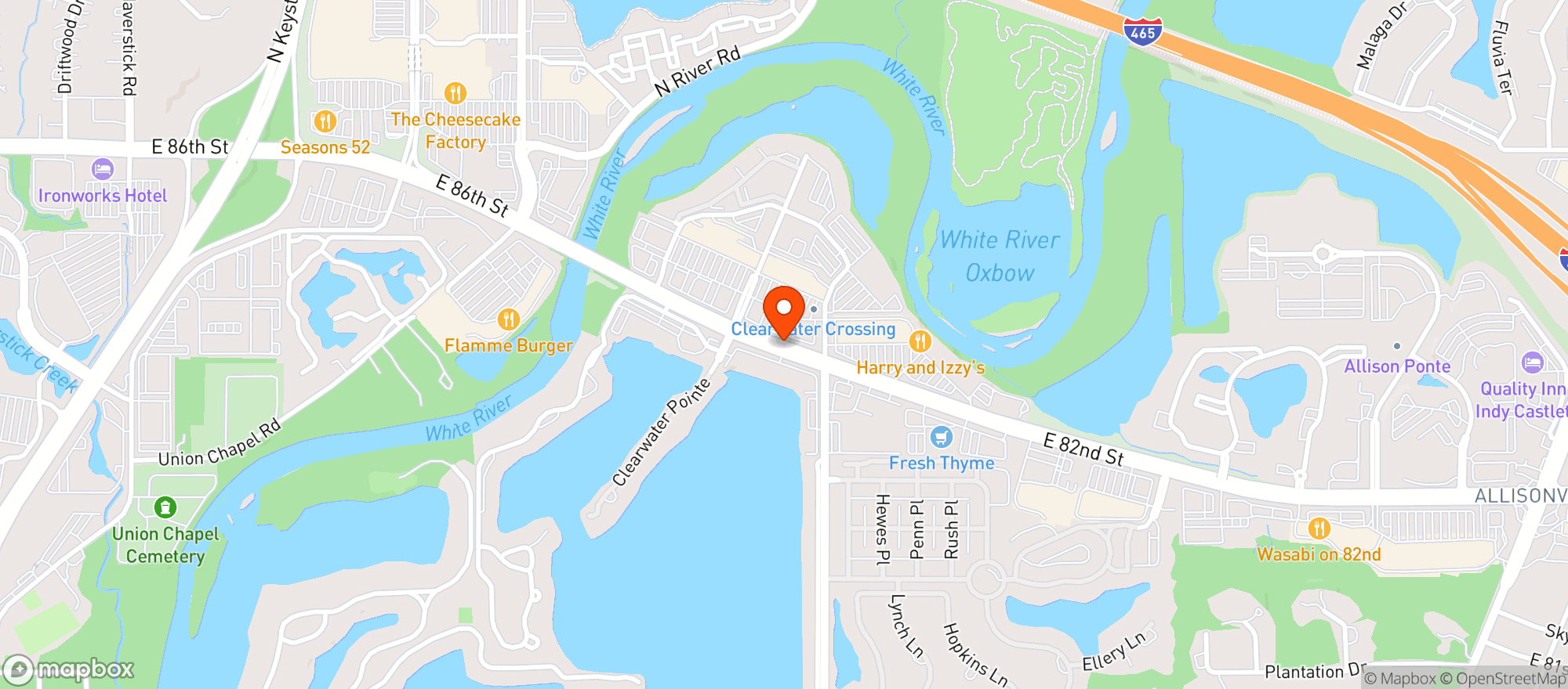 Map showing Tillys Sports Pub & Grill