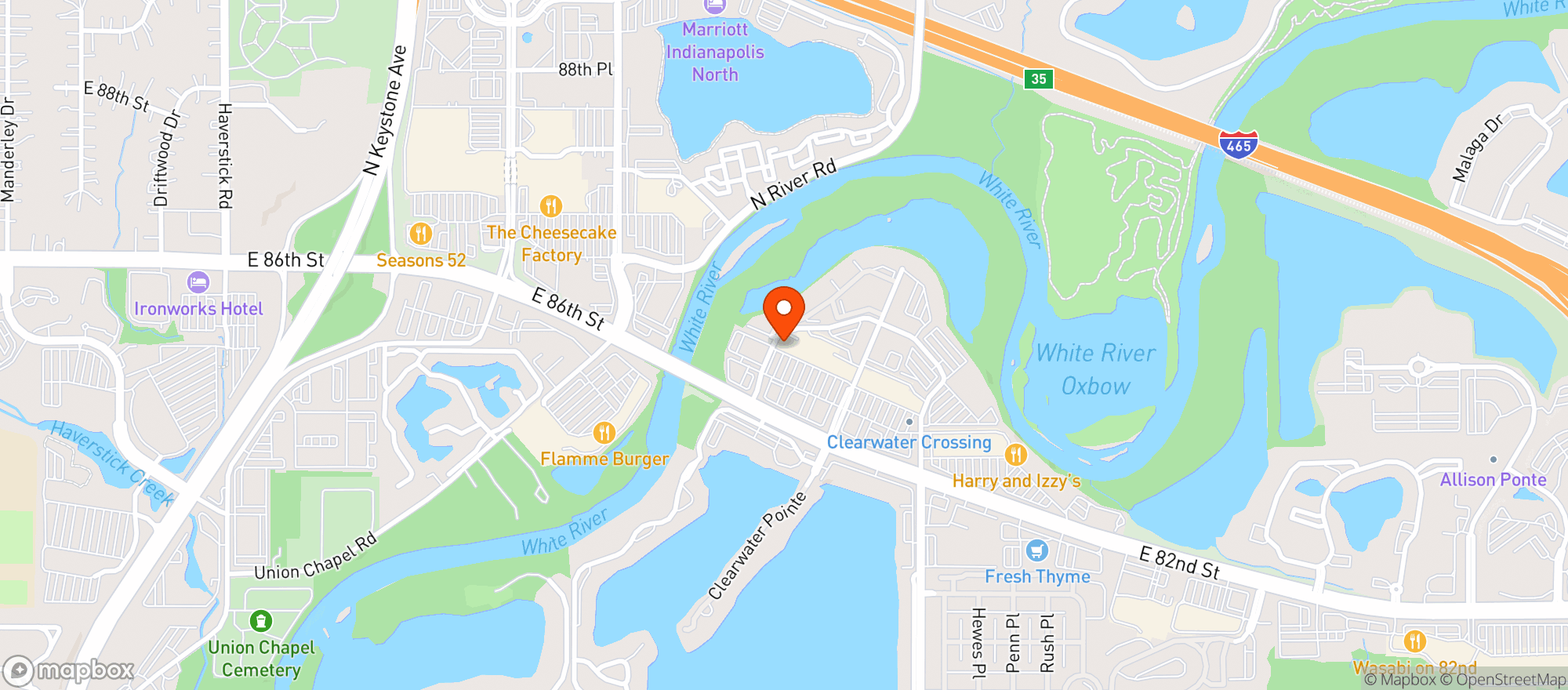 Map showing Drakes Come Play
