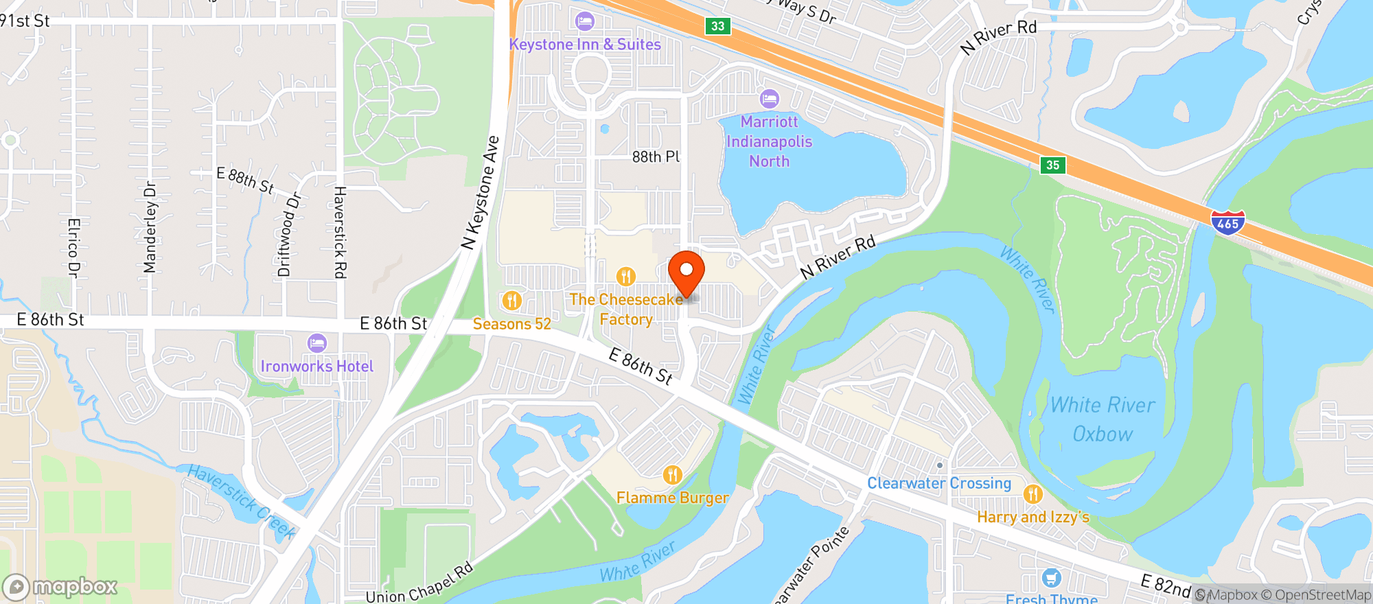 Map showing Late Harvest Kitchen