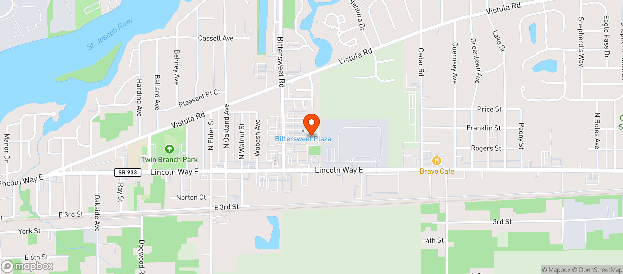 Map showing Martins Supermarket #2312