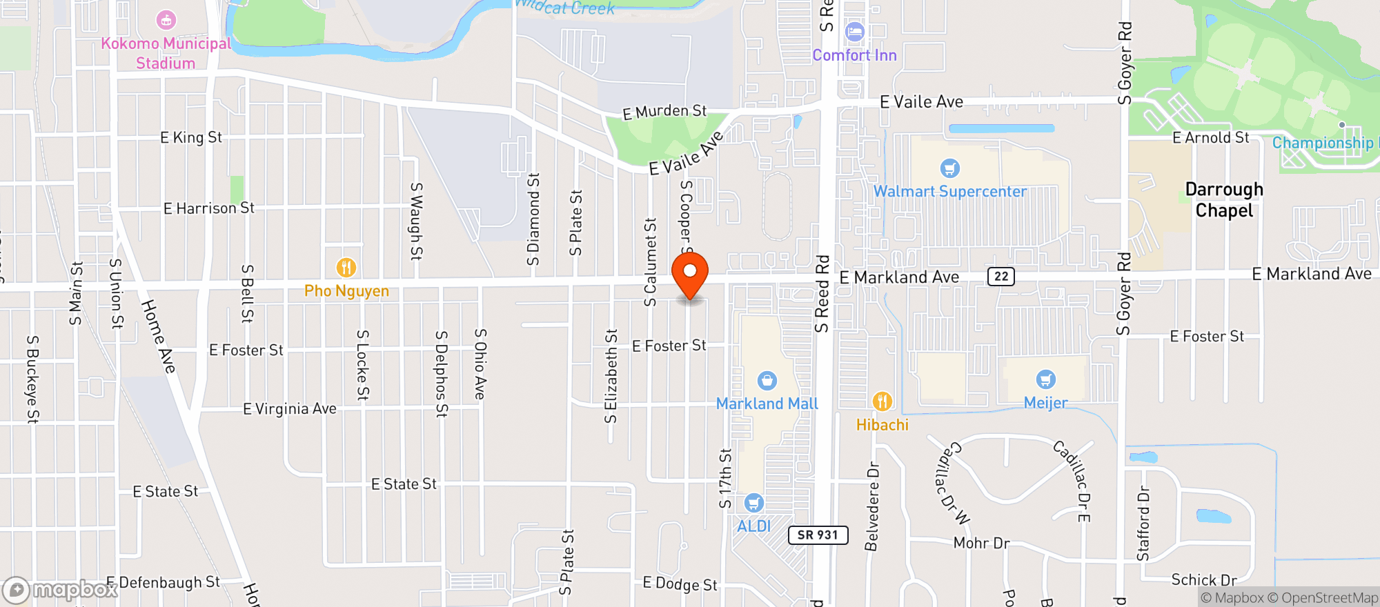 Map showing Vape 765
