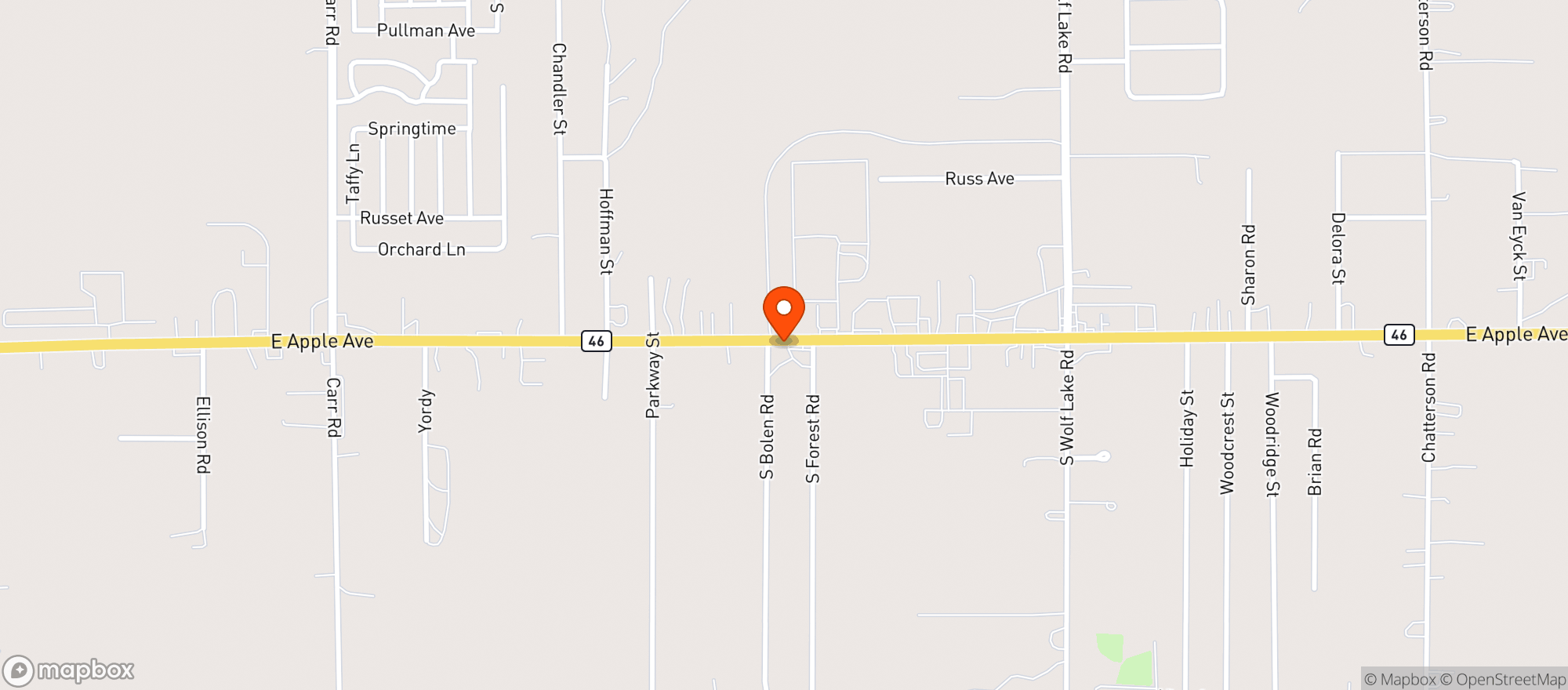 Map showing Ted's Wine & Spirits