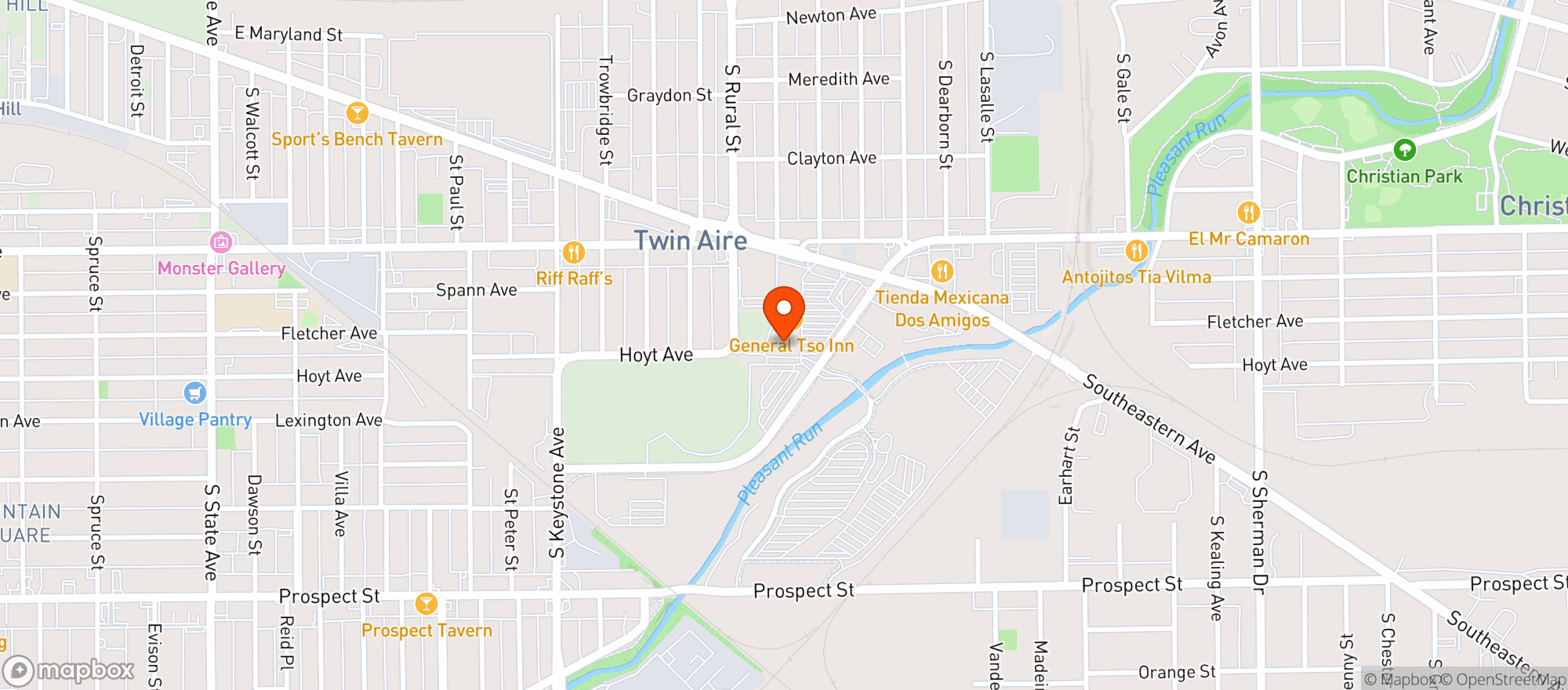 Map showing Kroger #116