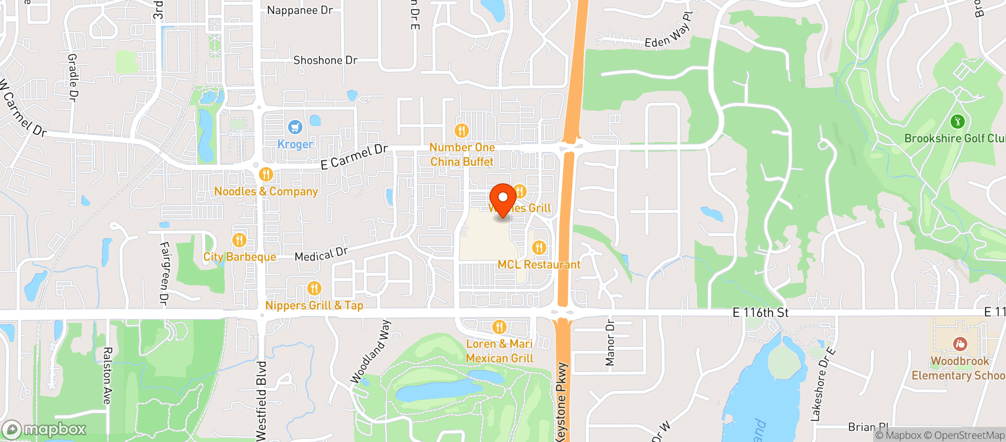 Map showing World Market Carmel