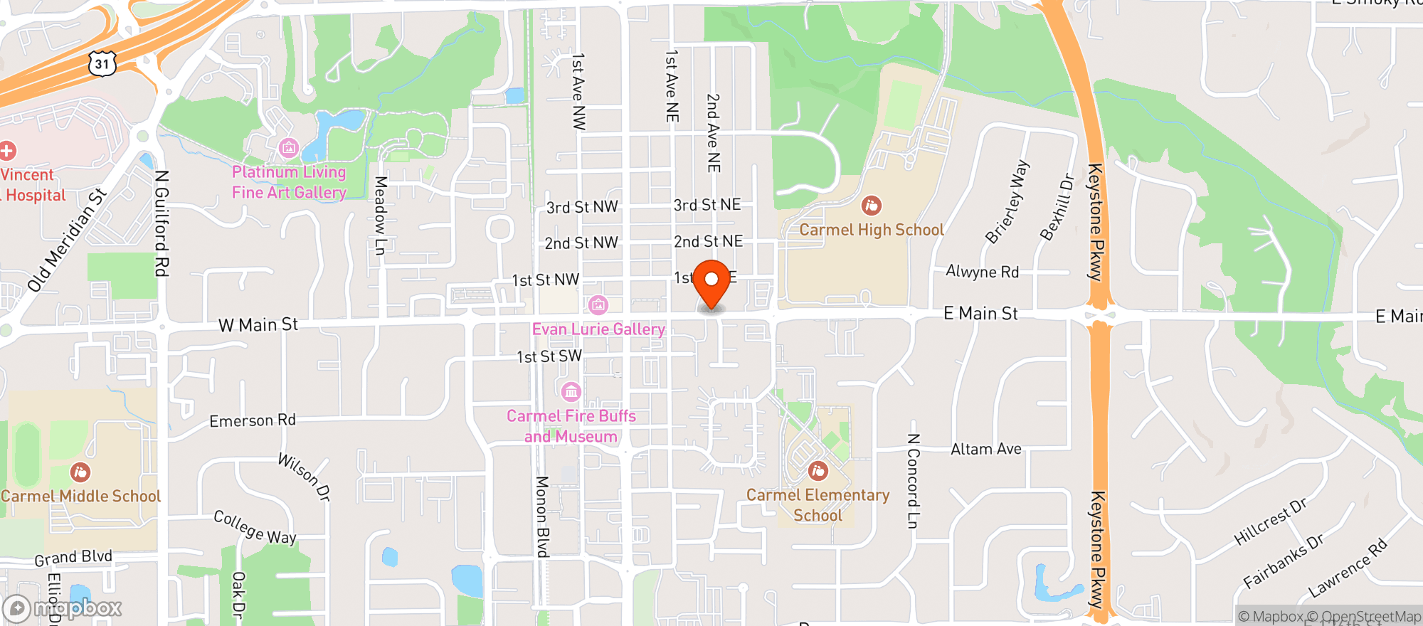 Map showing Juniper On Main