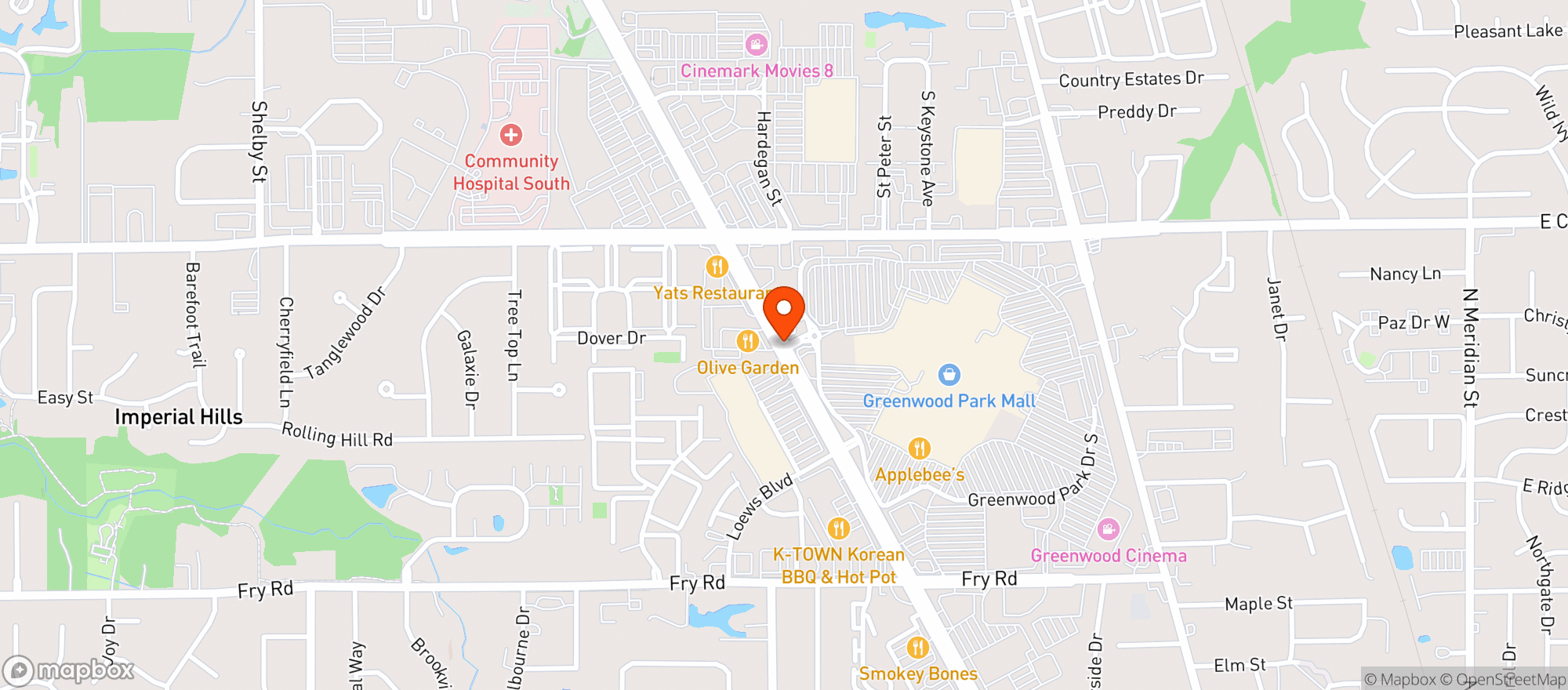 Map showing Gnc