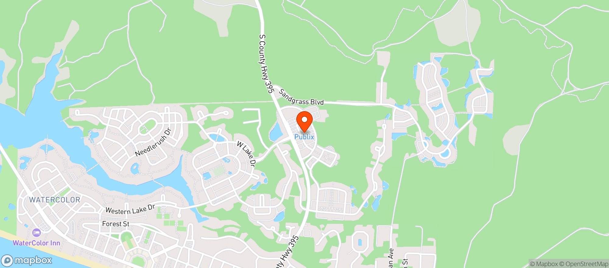 Map showing Driftwood Wine & Spirits
