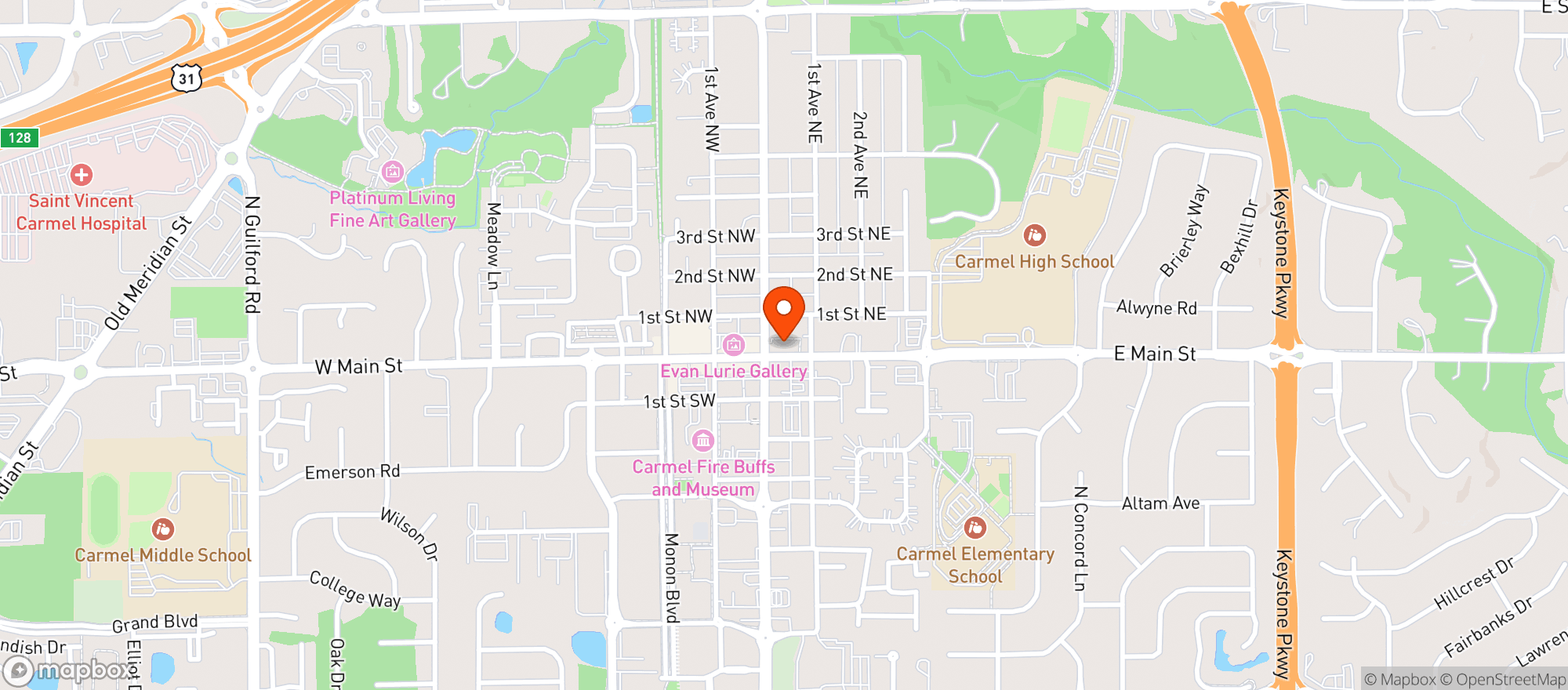 Map showing Tre